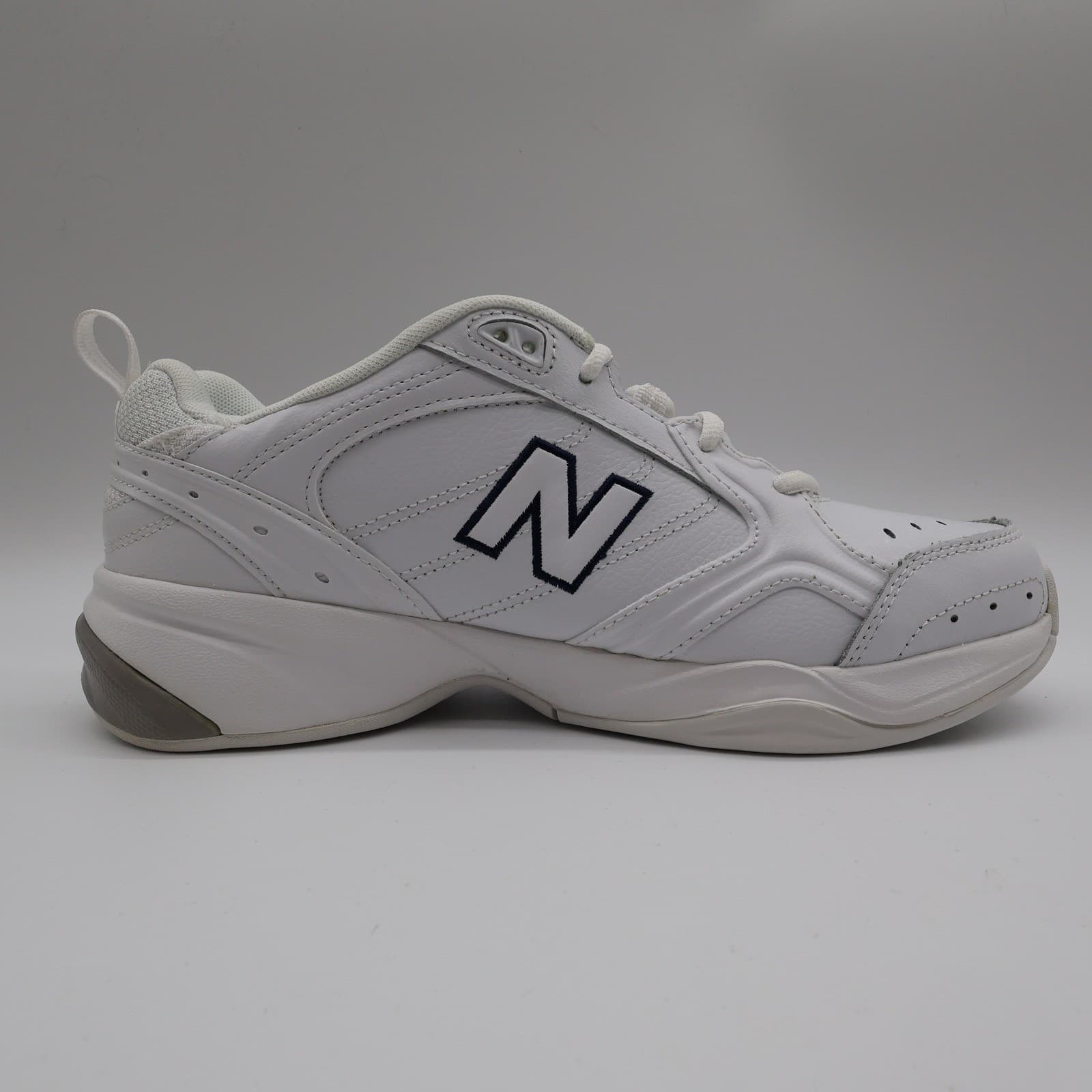 New Balance 624 Training Shoes Womens 10 White Leather WX624WT2 Cross Trainers - Thumbnail 9