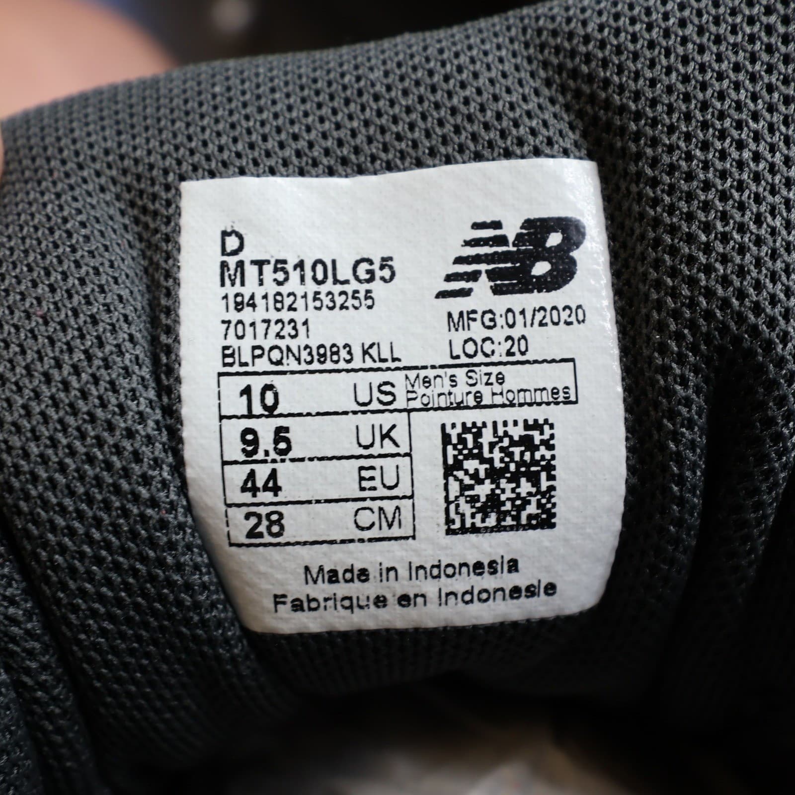 New Balance 510v5 Trail Running Shoes Mens 10 Grey MT510LG5 All Terrain - Thumbnail 6