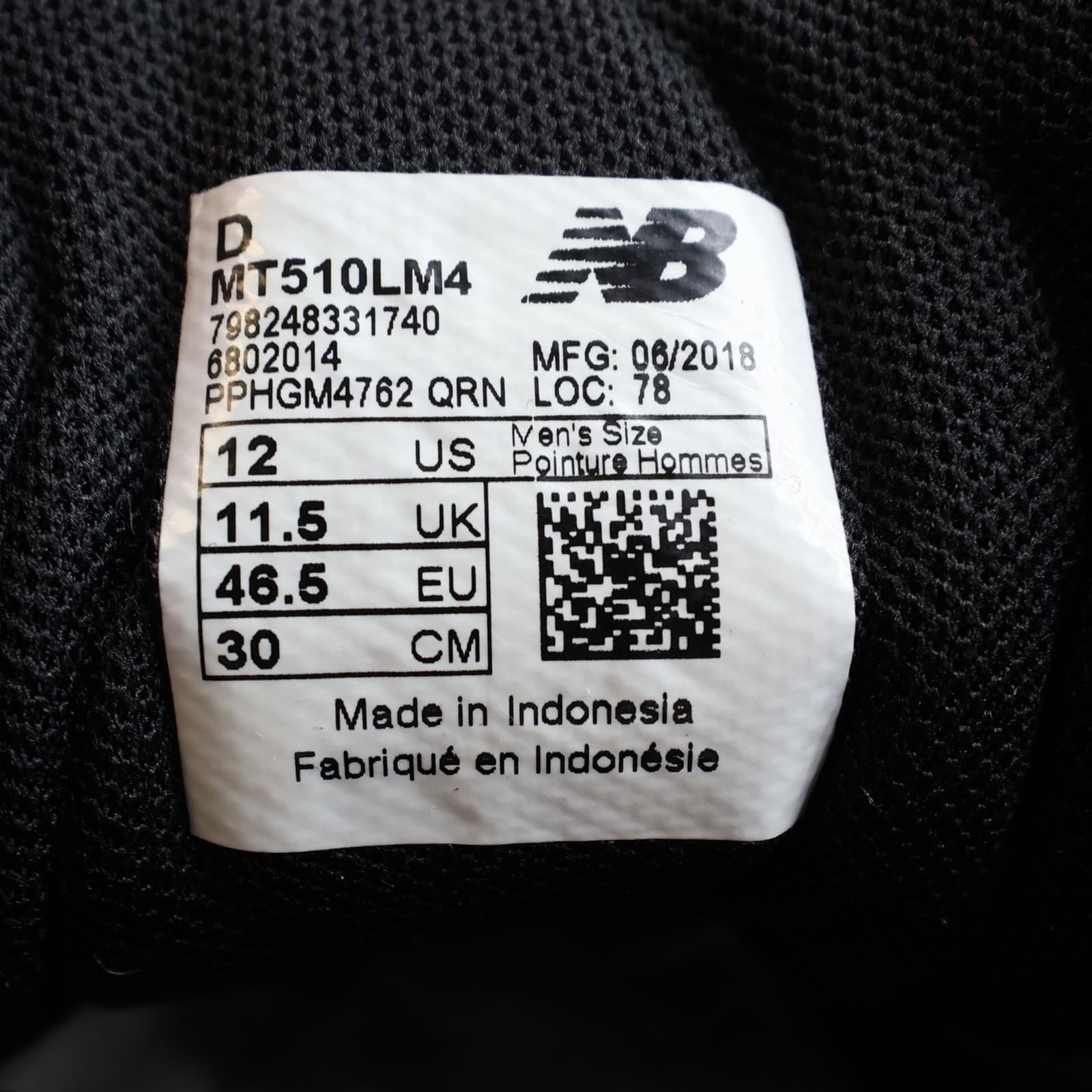 New Balance 510v4 Trail Running Shoes Mens 12 Grey MT510LM4 All Terrain - Thumbnail 6