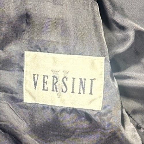 Versini Suit Jacket Mens 39R Navy Blue Two Button Blazer Excellent Condition - Thumbnail 7