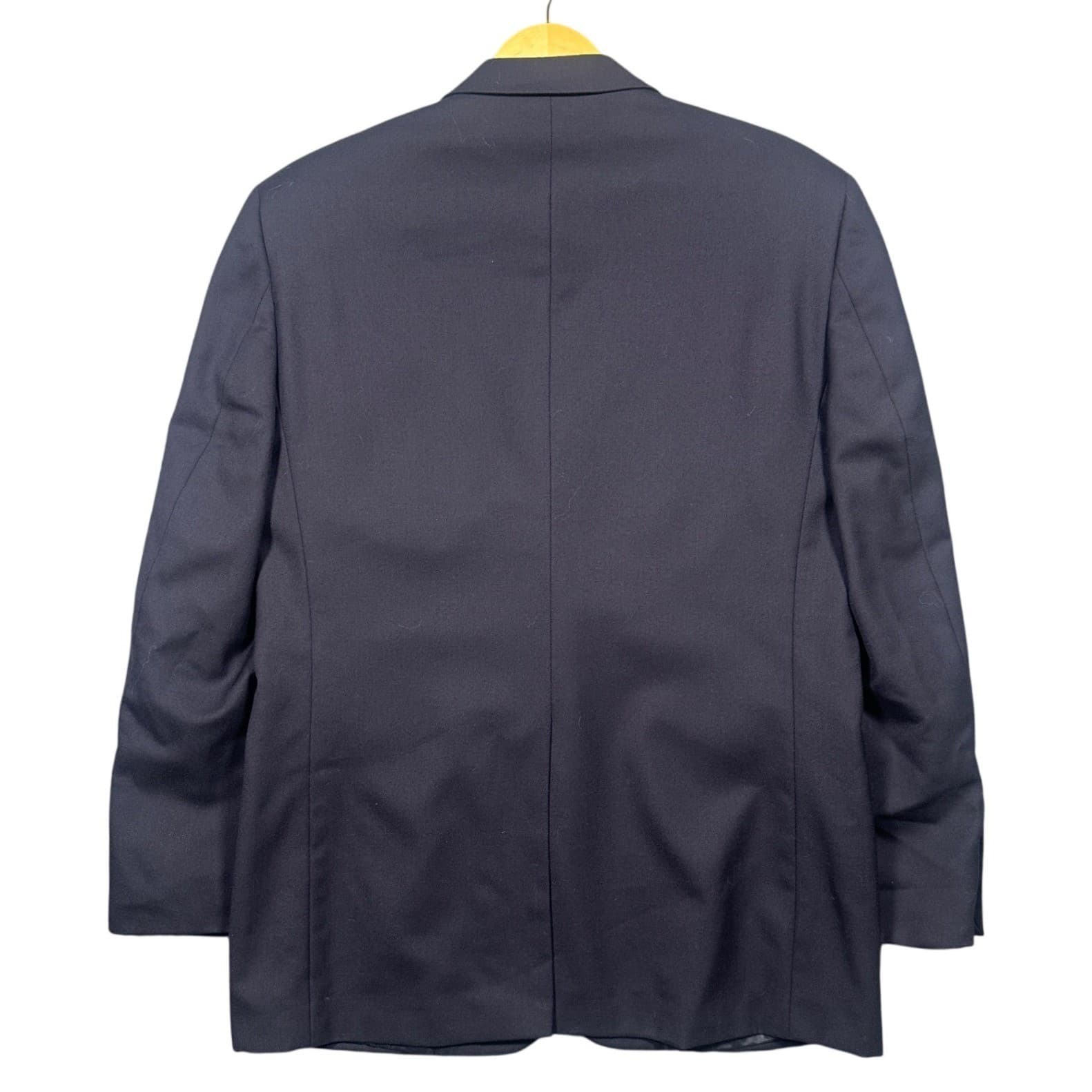 Versini Suit Jacket Mens 39R Navy Blue Two Button Blazer Excellent Condition - Thumbnail 3