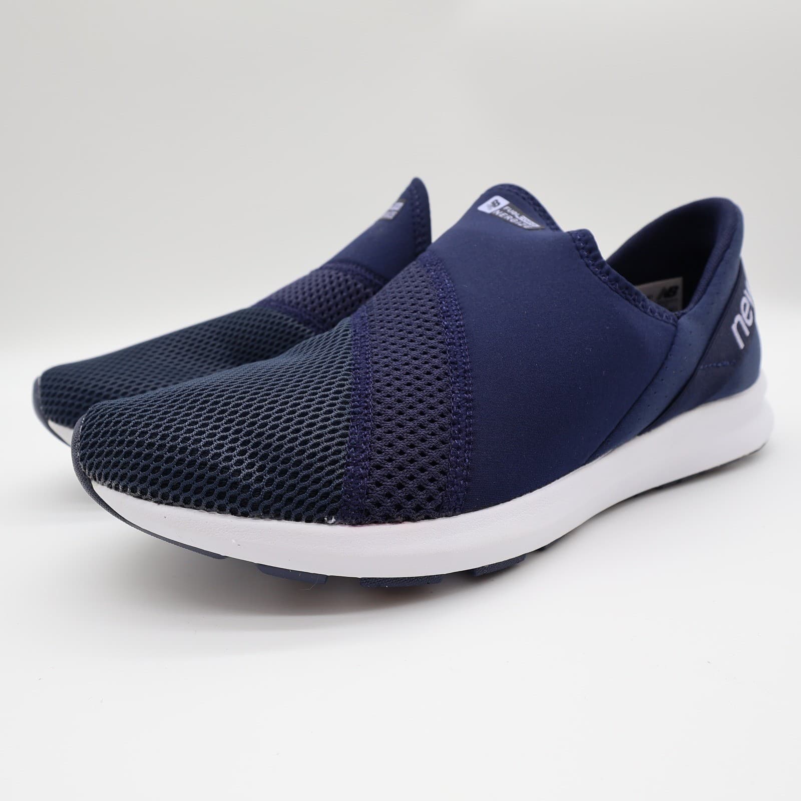New Balance FuelCore Nergize Running Shoes Womens 9 Wide Navy Blue WLNRSLN1 Mesh - Thumbnail 2