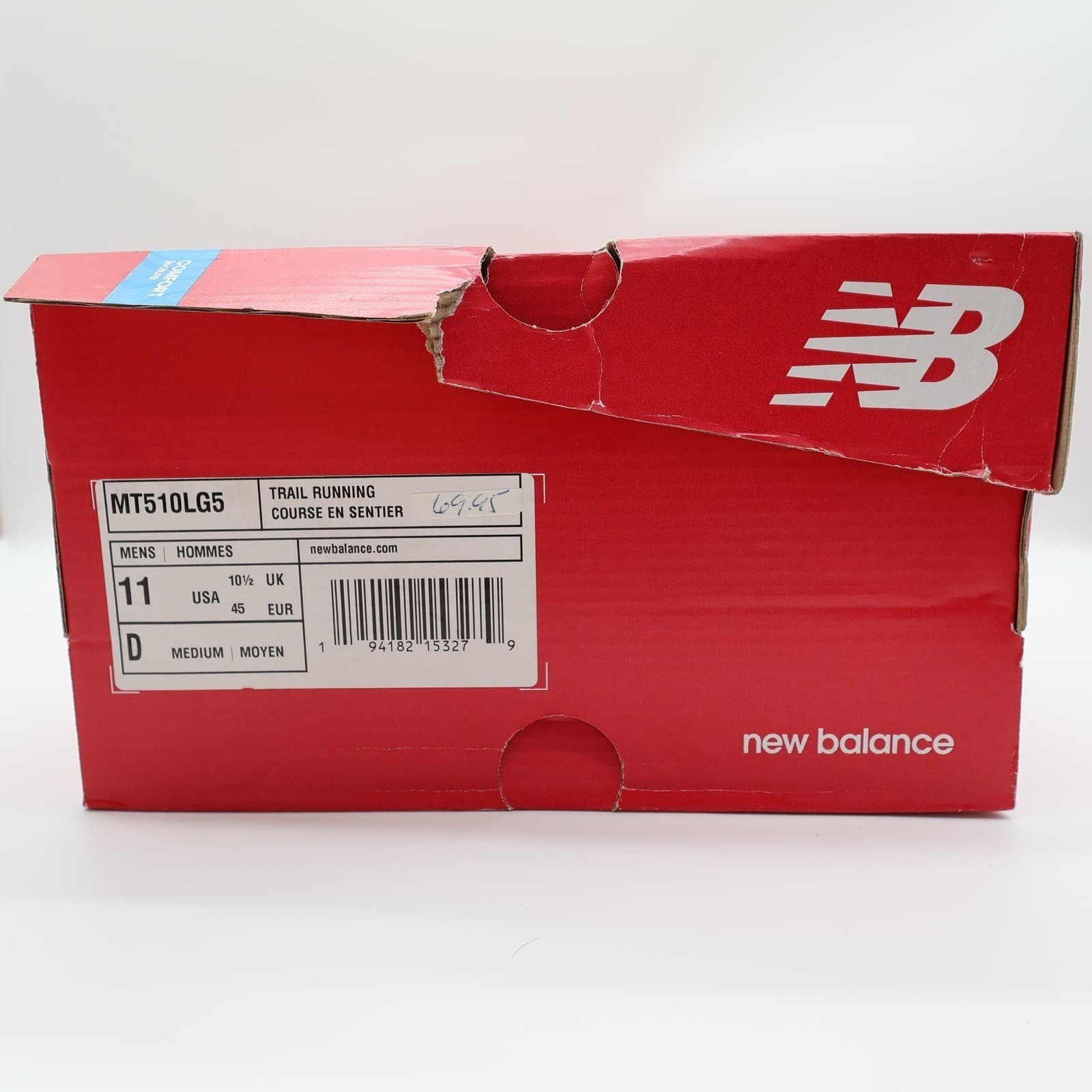 New Balance 510v5 Trail Running Shoes Mens 11 Grey MT510LG5 All Terrain Sneakers - Thumbnail 7