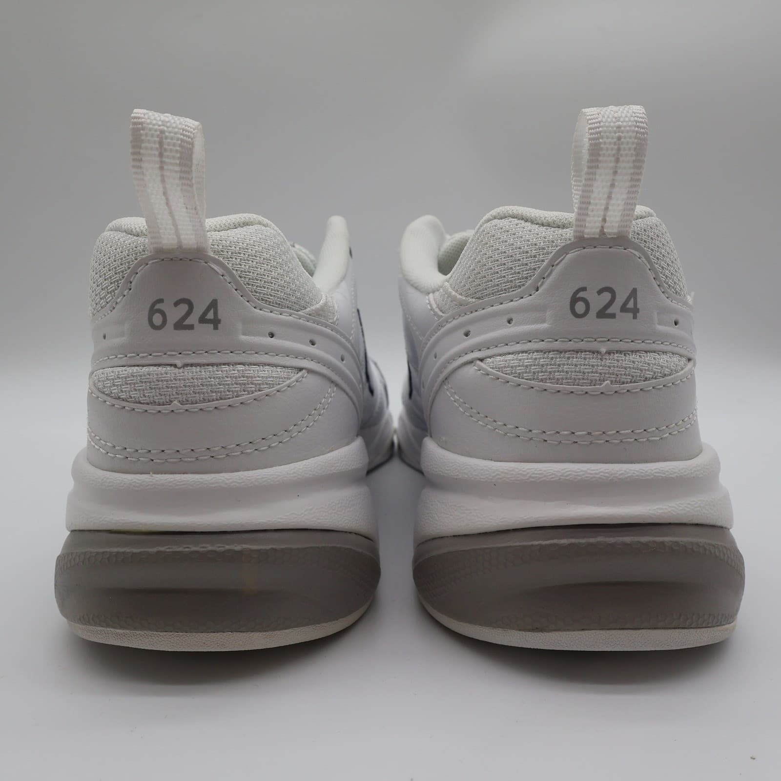 New Balance 624 Training Shoes Womens 10 White Leather WX624WT2 Cross Trainers - Thumbnail 4