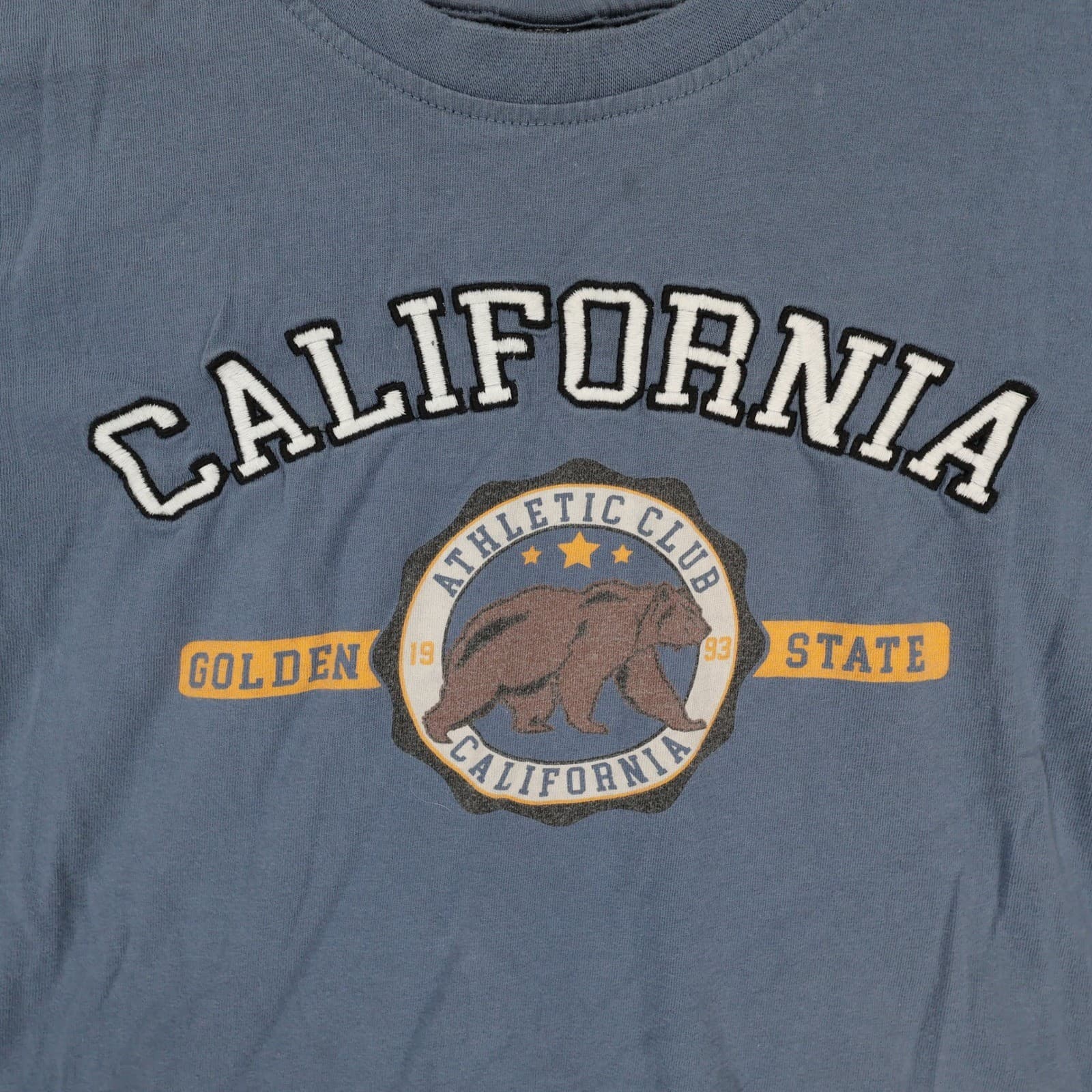 Attitude Not Included T Shirt Women XS Blue Excellent California Graphic Crop - Thumbnail 9