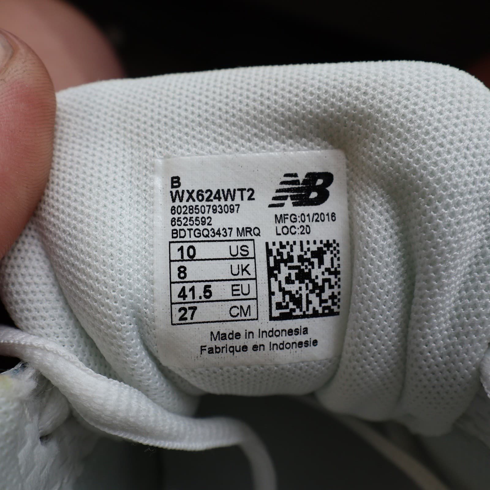 New Balance 624 Training Shoes Womens 10 White Leather WX624WT2 Cross Trainers - Thumbnail 6
