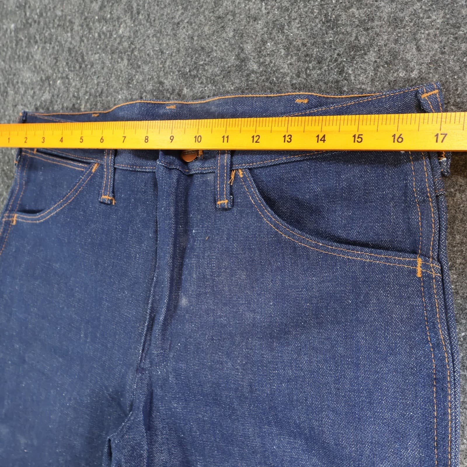 Maverick Jeans Mens 33x34 Blue Cotton Vintage 70s Flare Leg New Old Stock USA - Thumbnail 5