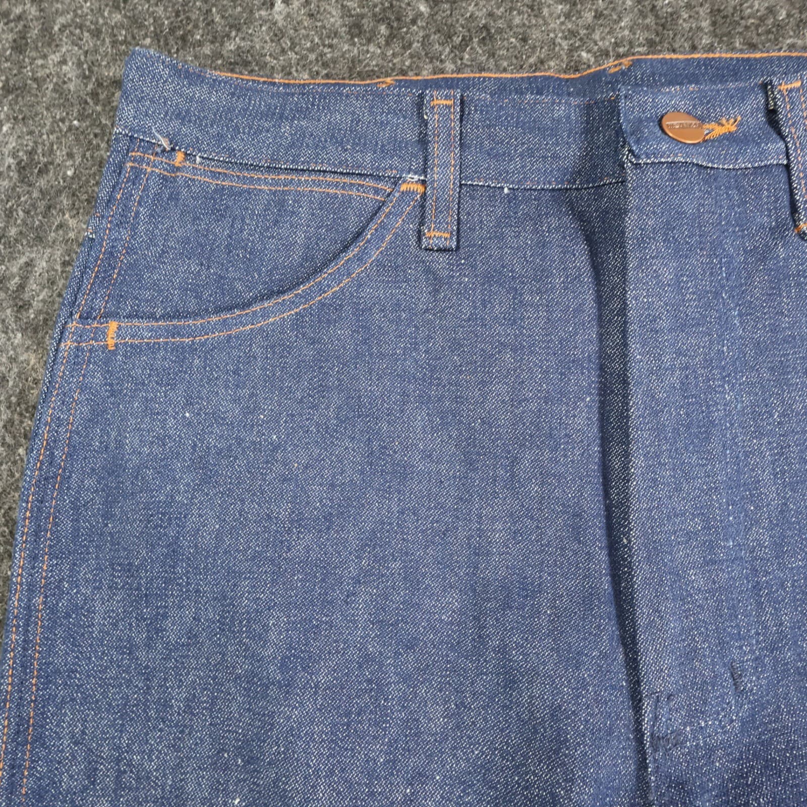 Maverick Jeans Mens 33x34 Blue Cotton Flare Full Cut Vintage 70s 80s NOS USA - Thumbnail 10