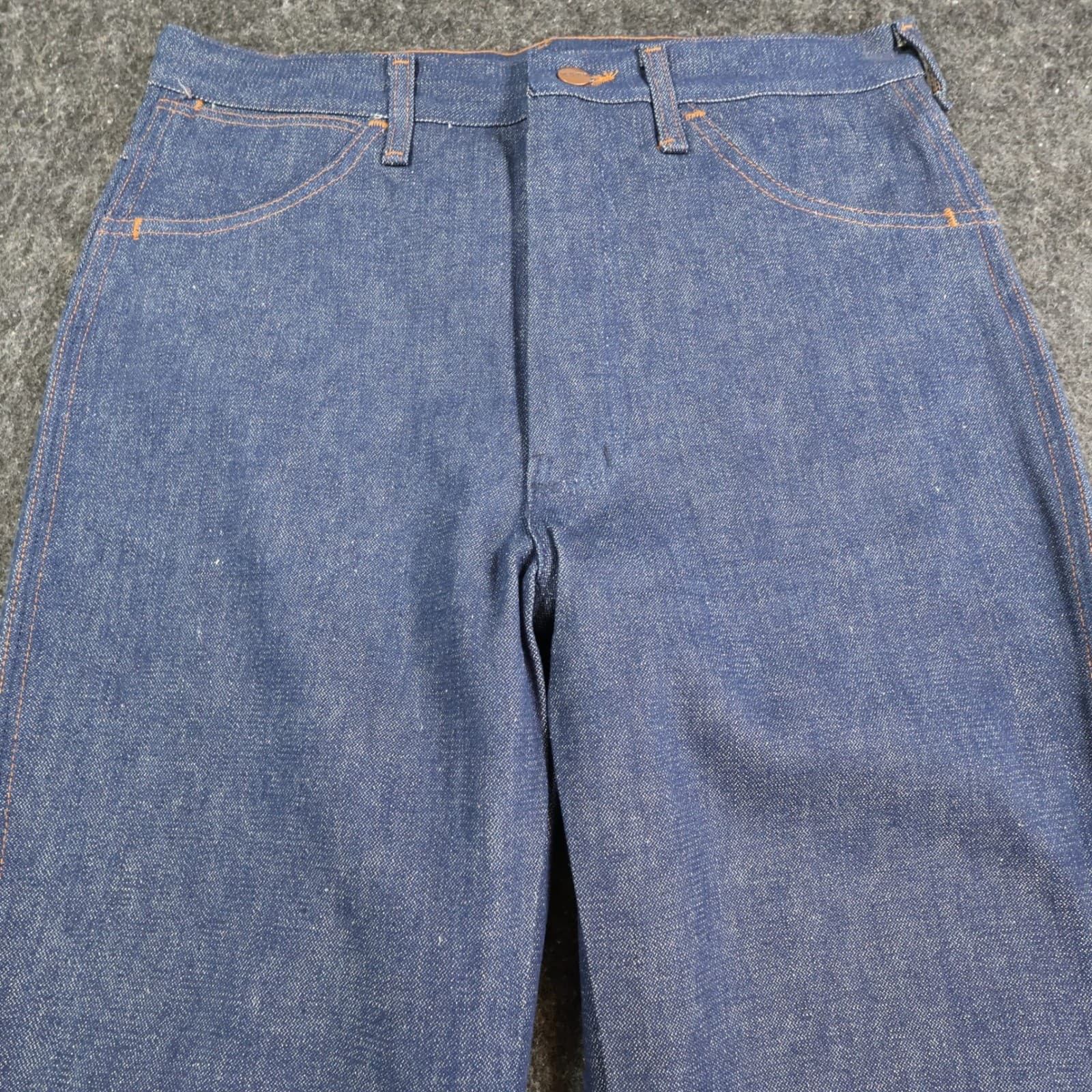 Maverick Jeans Mens 33x34 Blue Cotton Flare Full Cut Vintage 70s 80s NOS USA - Thumbnail 11