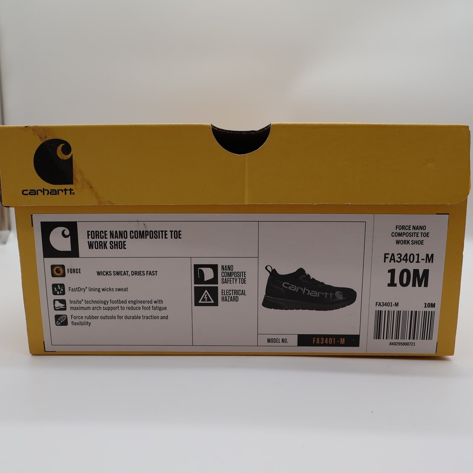 Carhartt Force Nano Composite Toe Work Shoe Mens 10 FA3401-M Safety Sneaker - Thumbnail 7