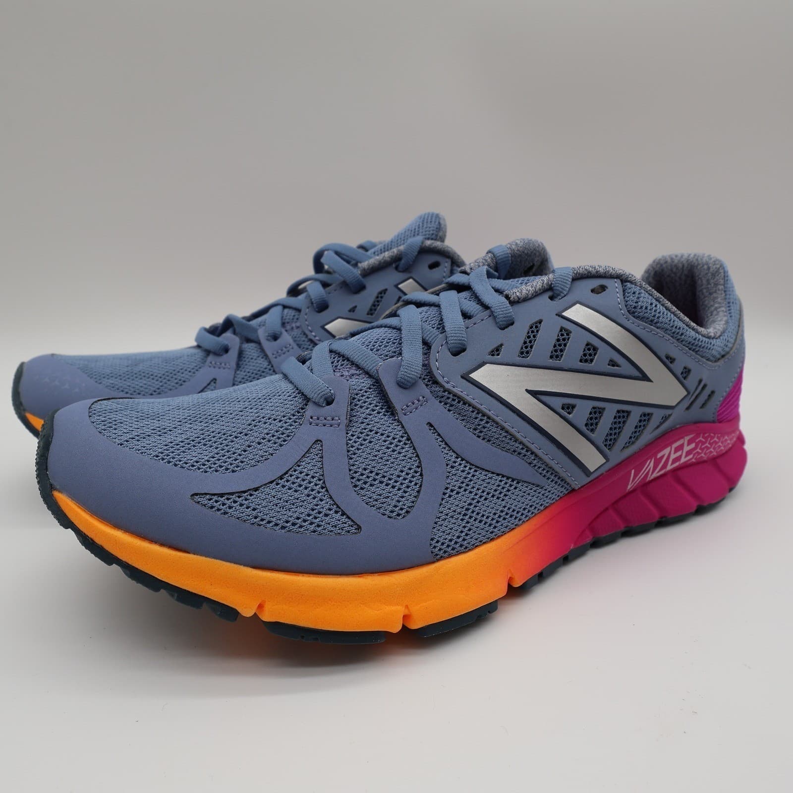 New Balance Vazee Rush Running Shoes Womens 10 Blue Orange Mesh Athletic WRUSHYP - Thumbnail 2