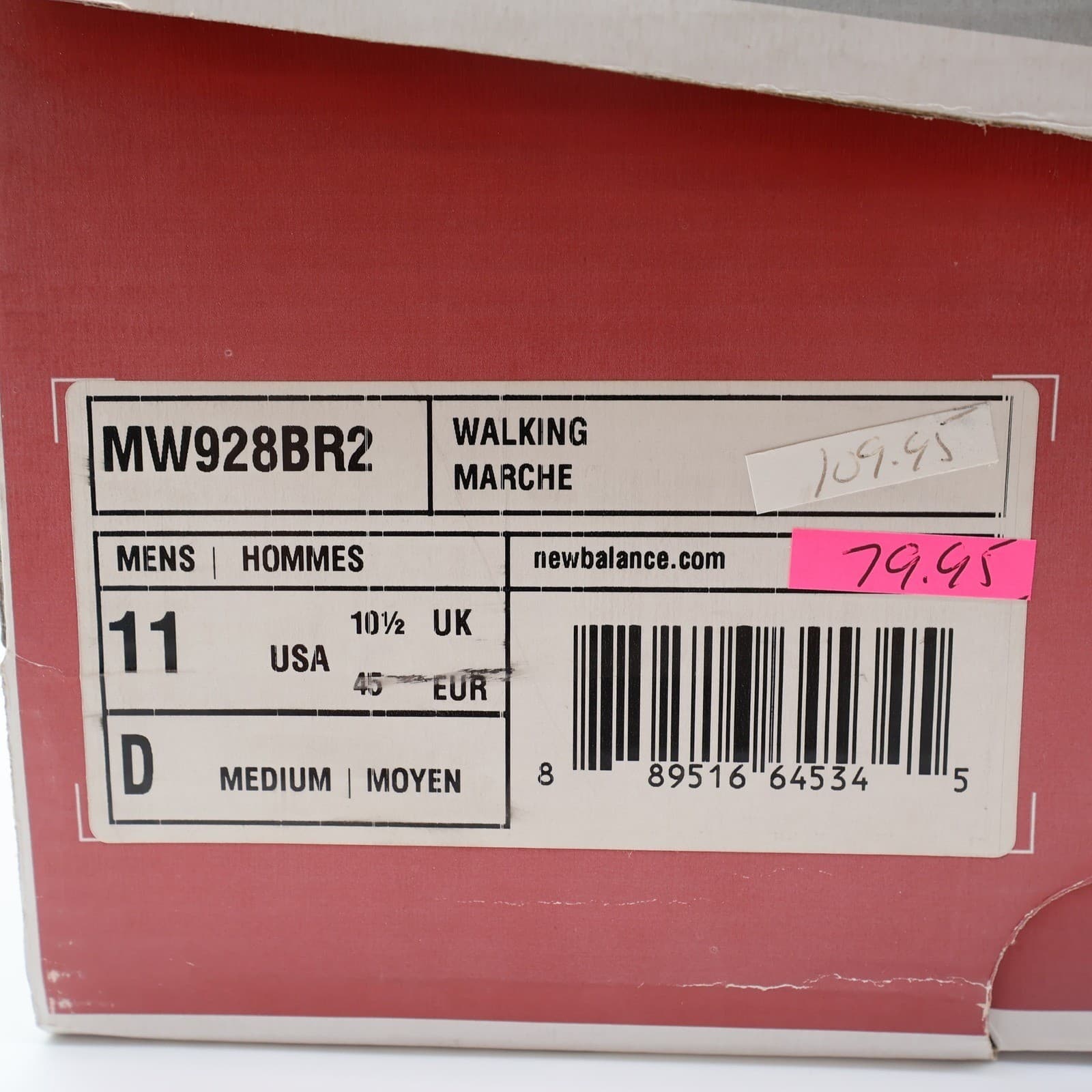 New Balance 928v2 Walking Shoes Mens 11 Brown Leather Rollbar MW928BR2 Sneaker - Thumbnail 7