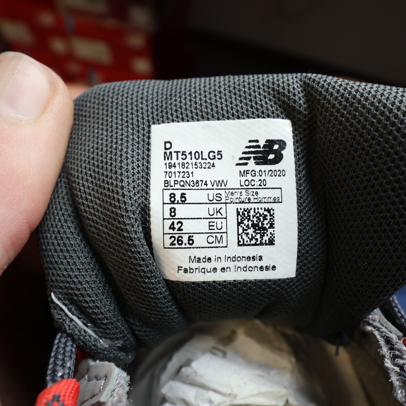 New Balance Trail Running Shoes Mens 8.5 Grey MT510LG5 All Terrain Sneakers - Thumbnail 6