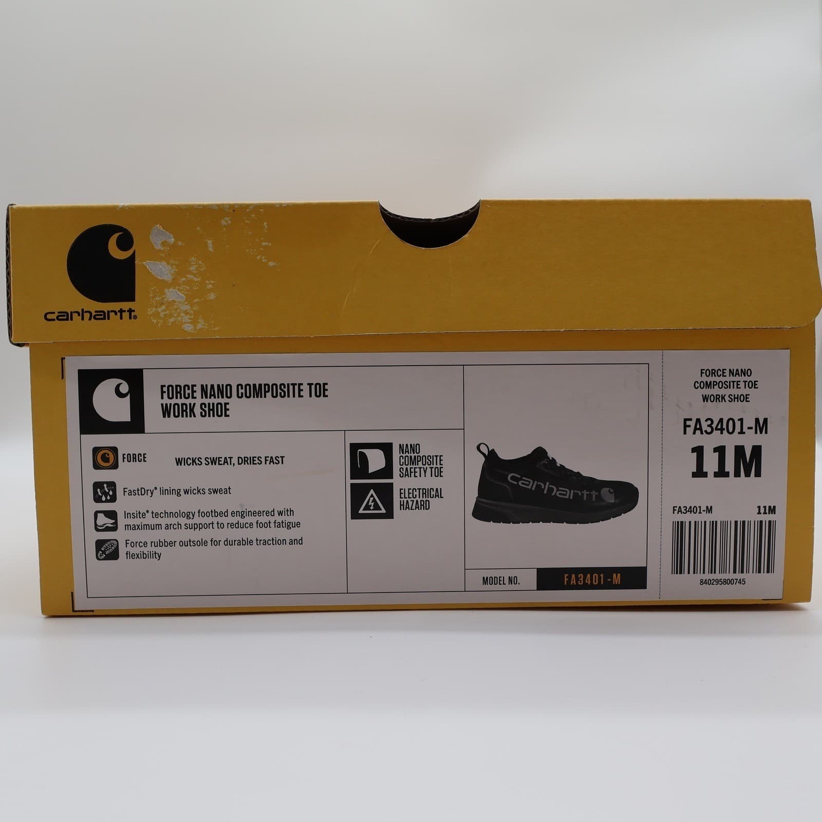 Carhartt Force Nano Composite Toe Work Shoe Mens 11 FA3401-M Safety Sneaker - Thumbnail 7