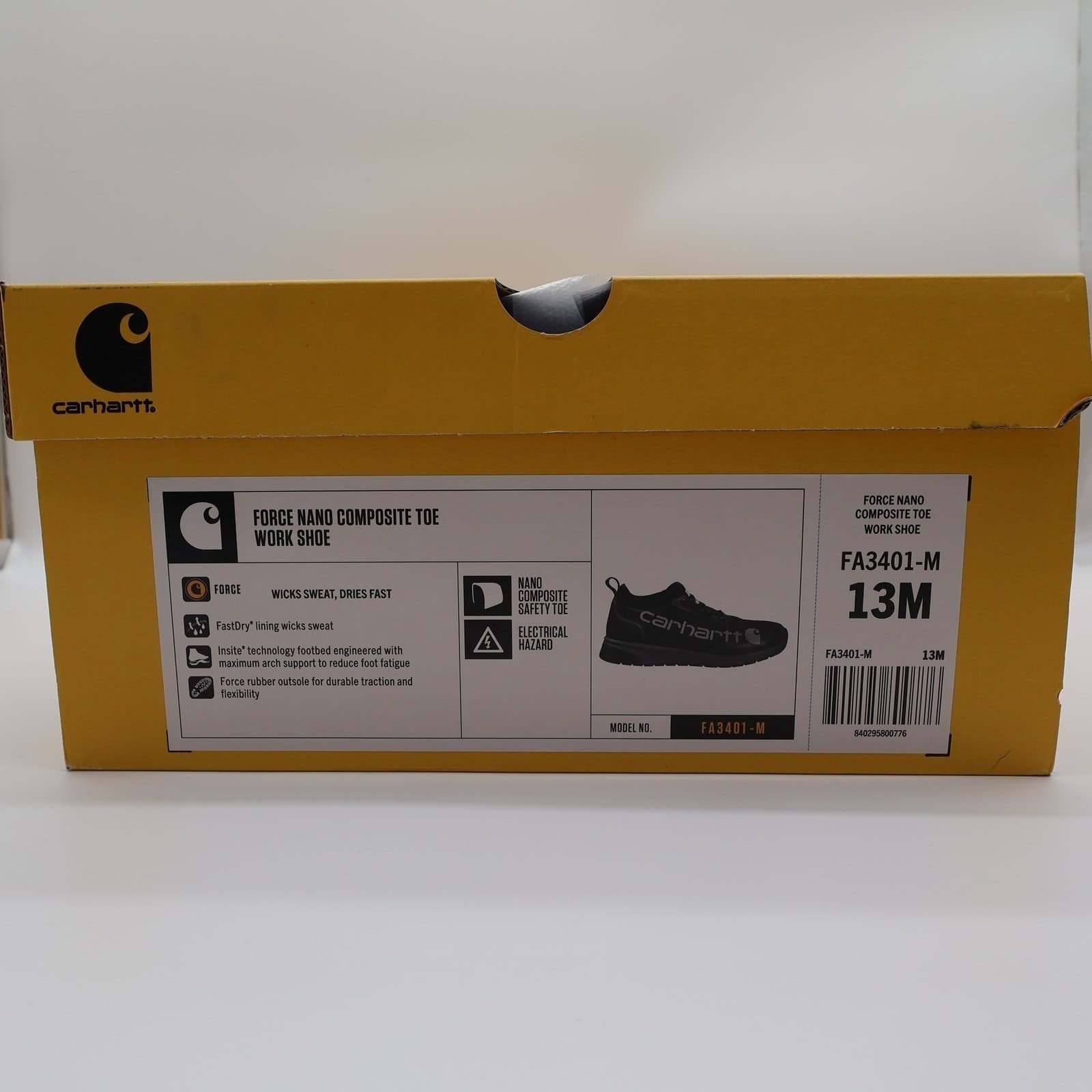 Carhartt Force Nano Composite Toe Work Shoe Mens 13 FA3401-M Safety Sneaker - Thumbnail 7