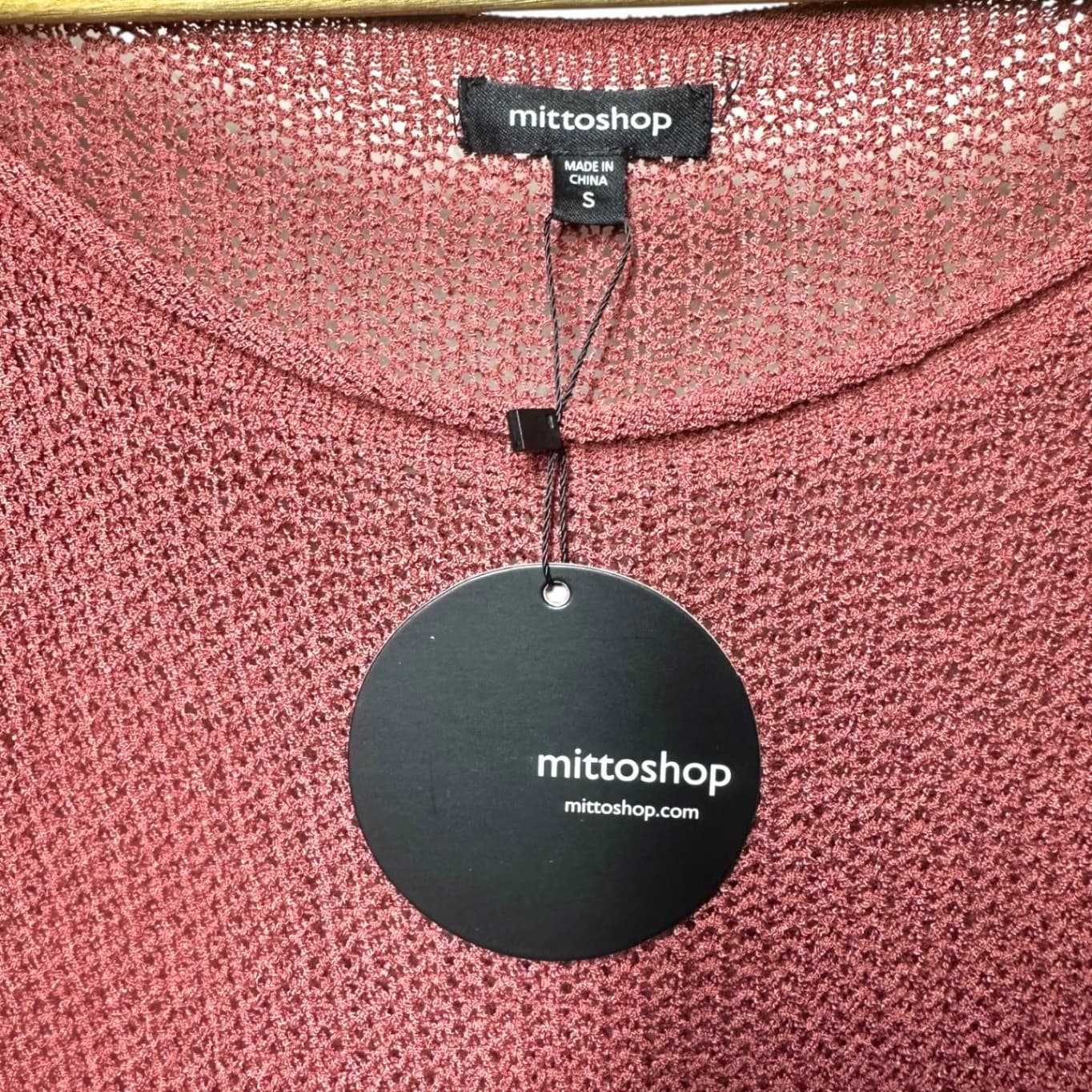 Mitttoshop Women's Knit Sweater Loose Fit Dolman Sleeve Coral Size S - Thumbnail 6