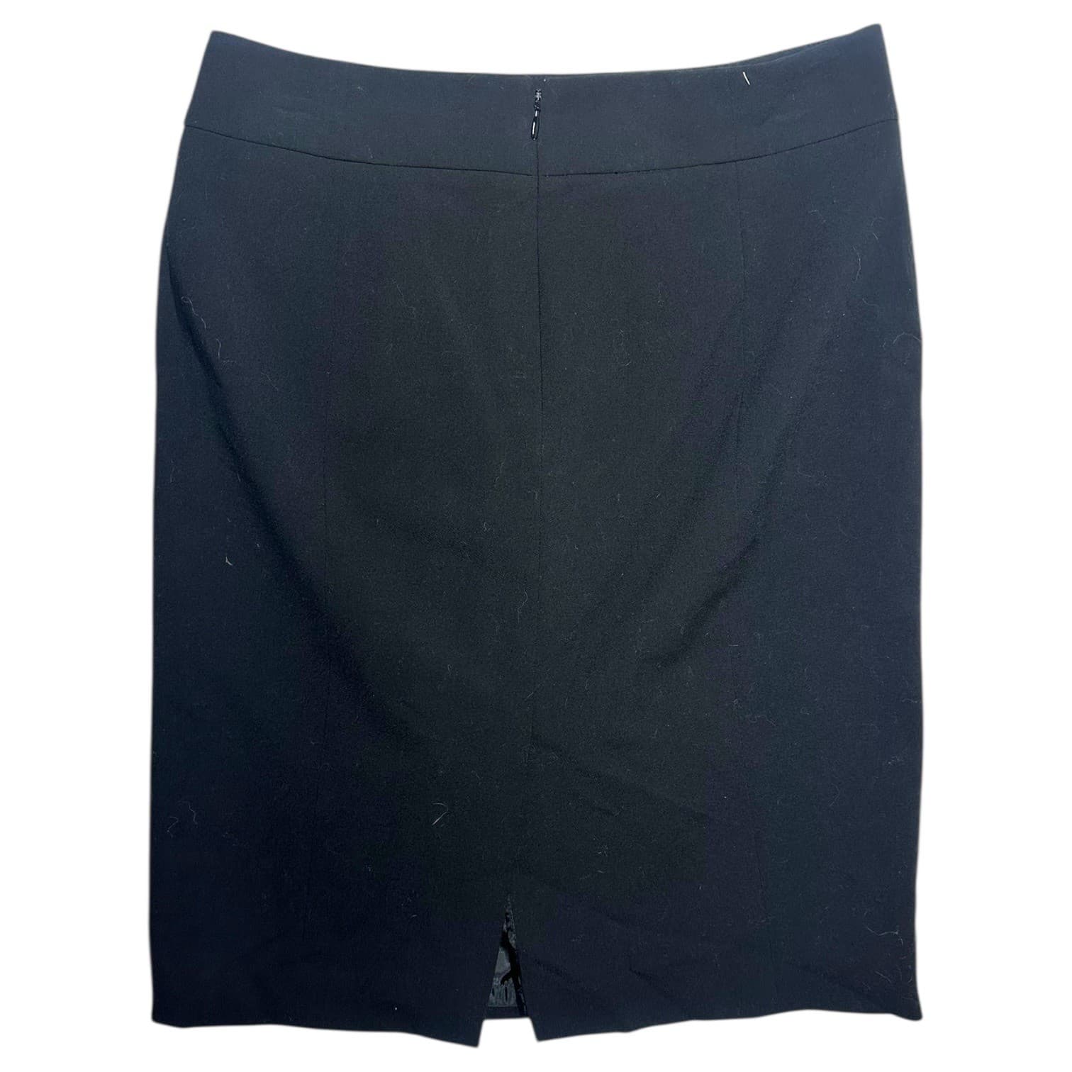 Calvin Klein Black Pencil Skirt Business Career Office Size 4 - Thumbnail 2