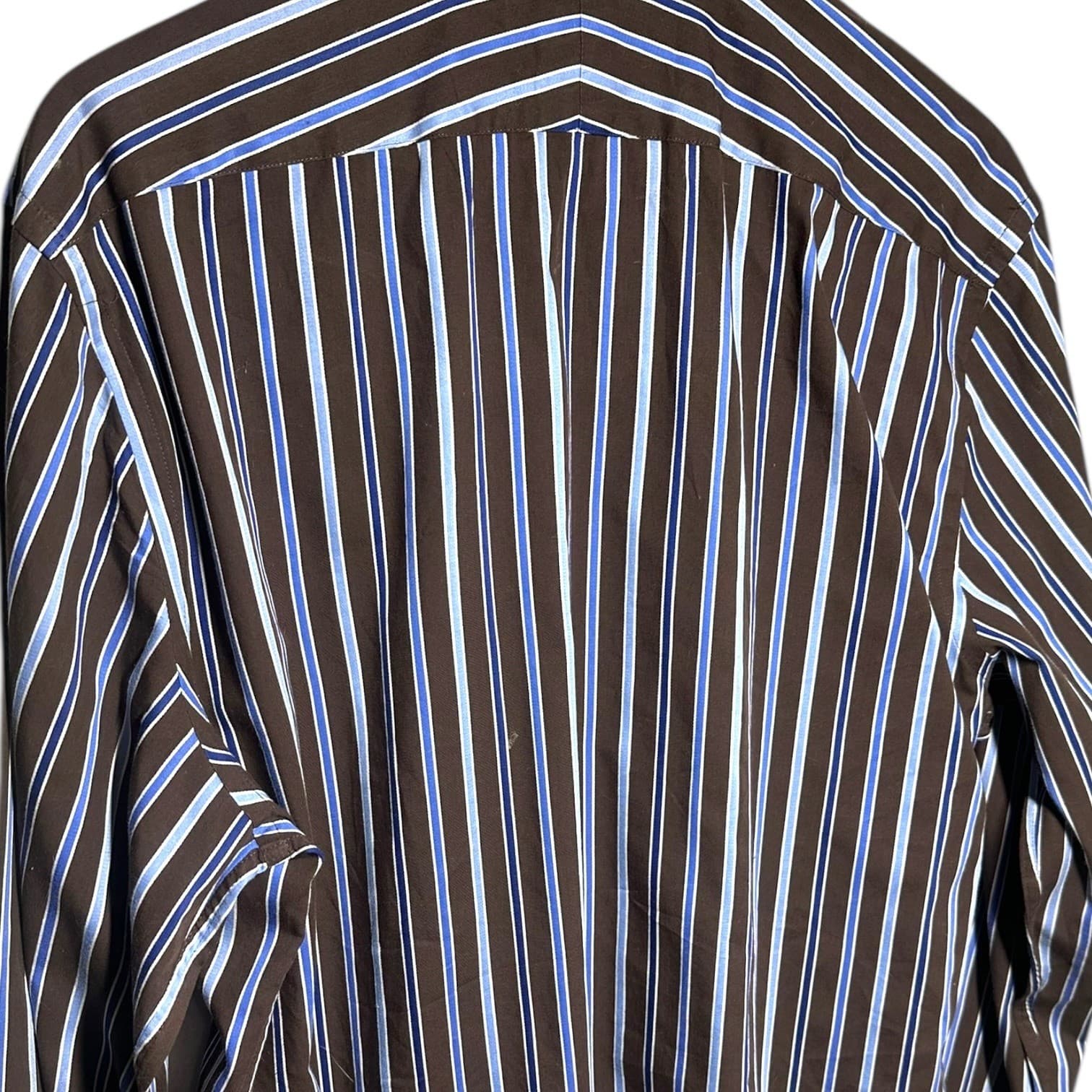Express Design Studio Men's XL Modern Fit Premium Woven Cotton Dress Shirt - Thumbnail 6