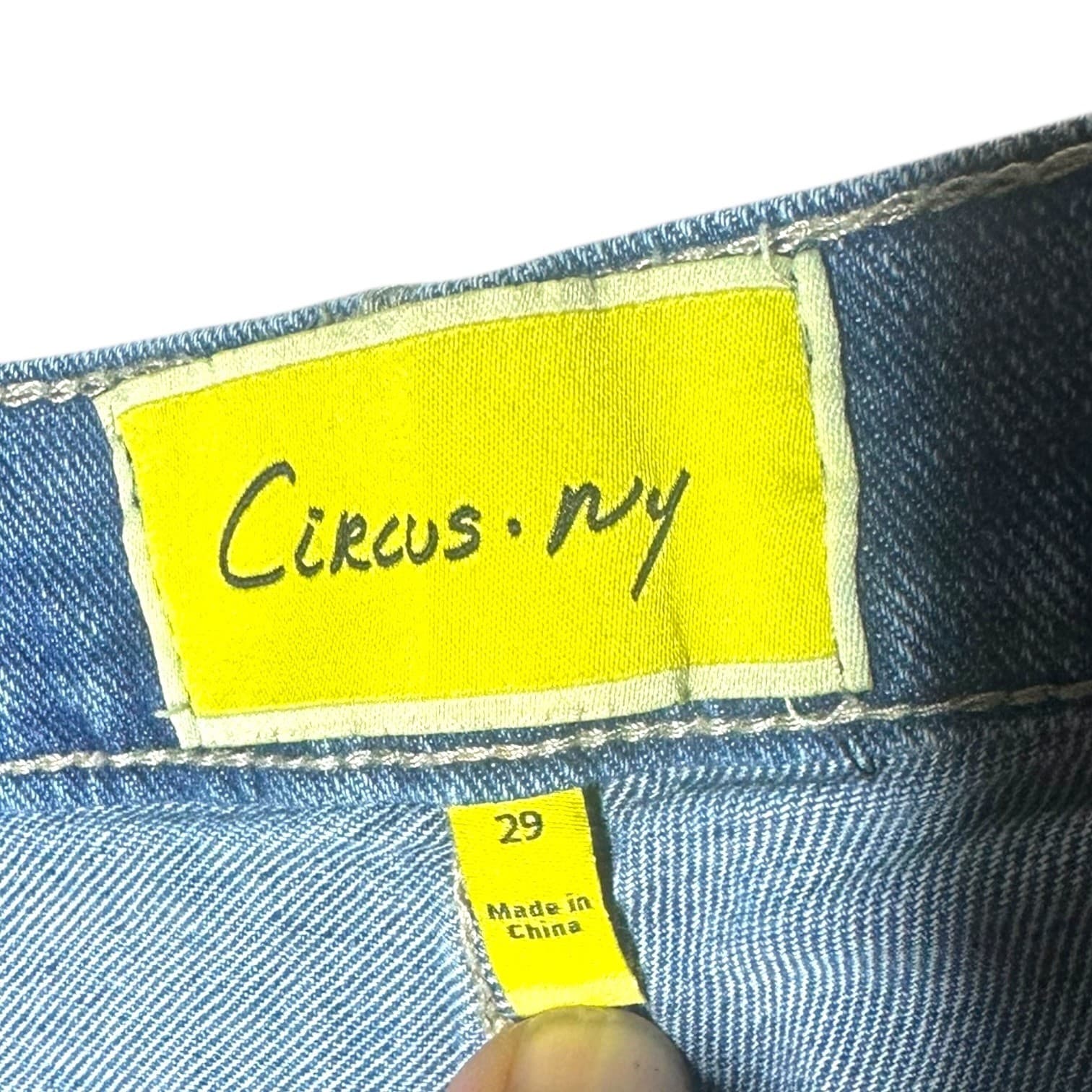 Circus NY Women Blue Denim High Rise Straight Leg Jeans Size 29 - Thumbnail 5