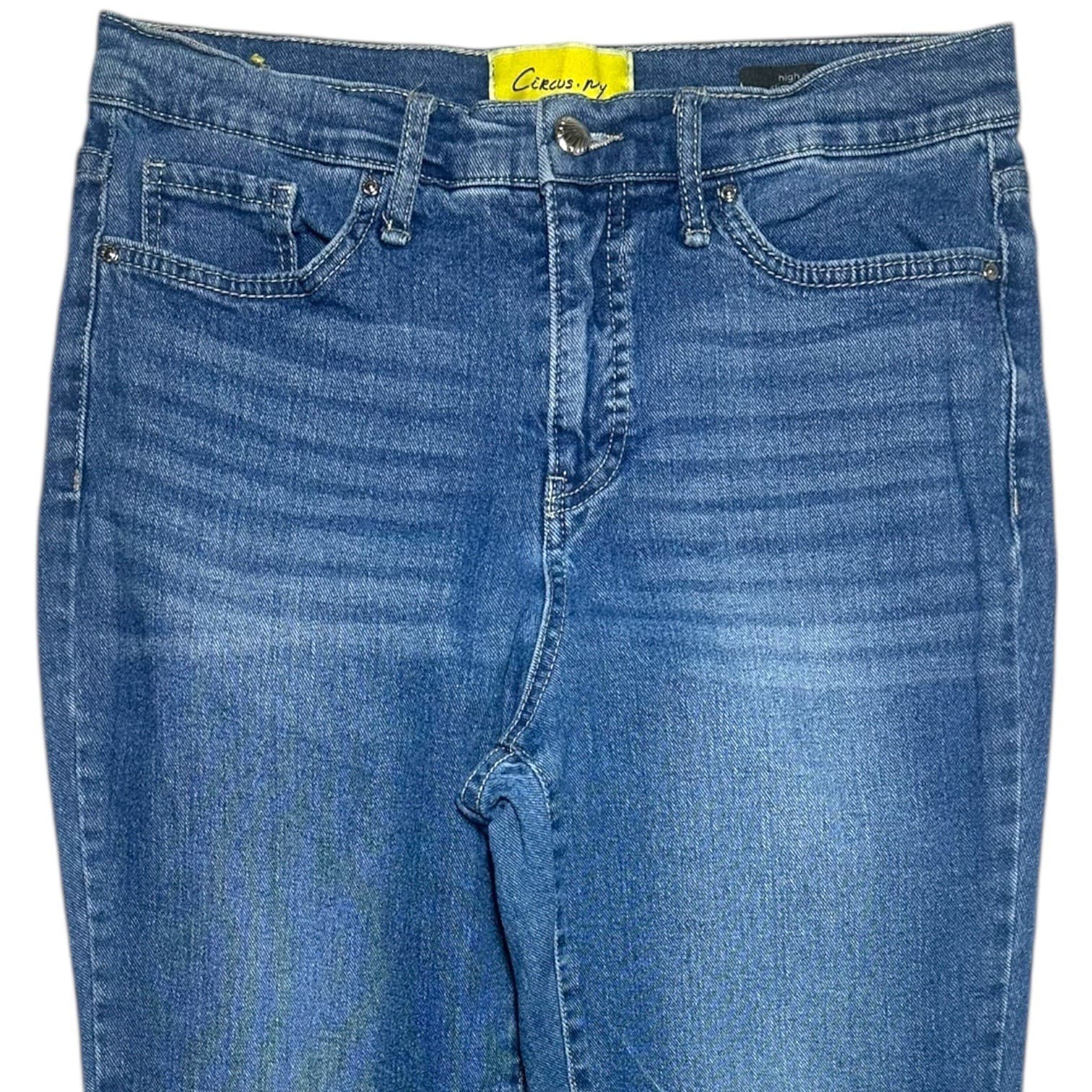 Circus NY Women Blue Denim High Rise Straight Leg Jeans Size 29 - Thumbnail 3