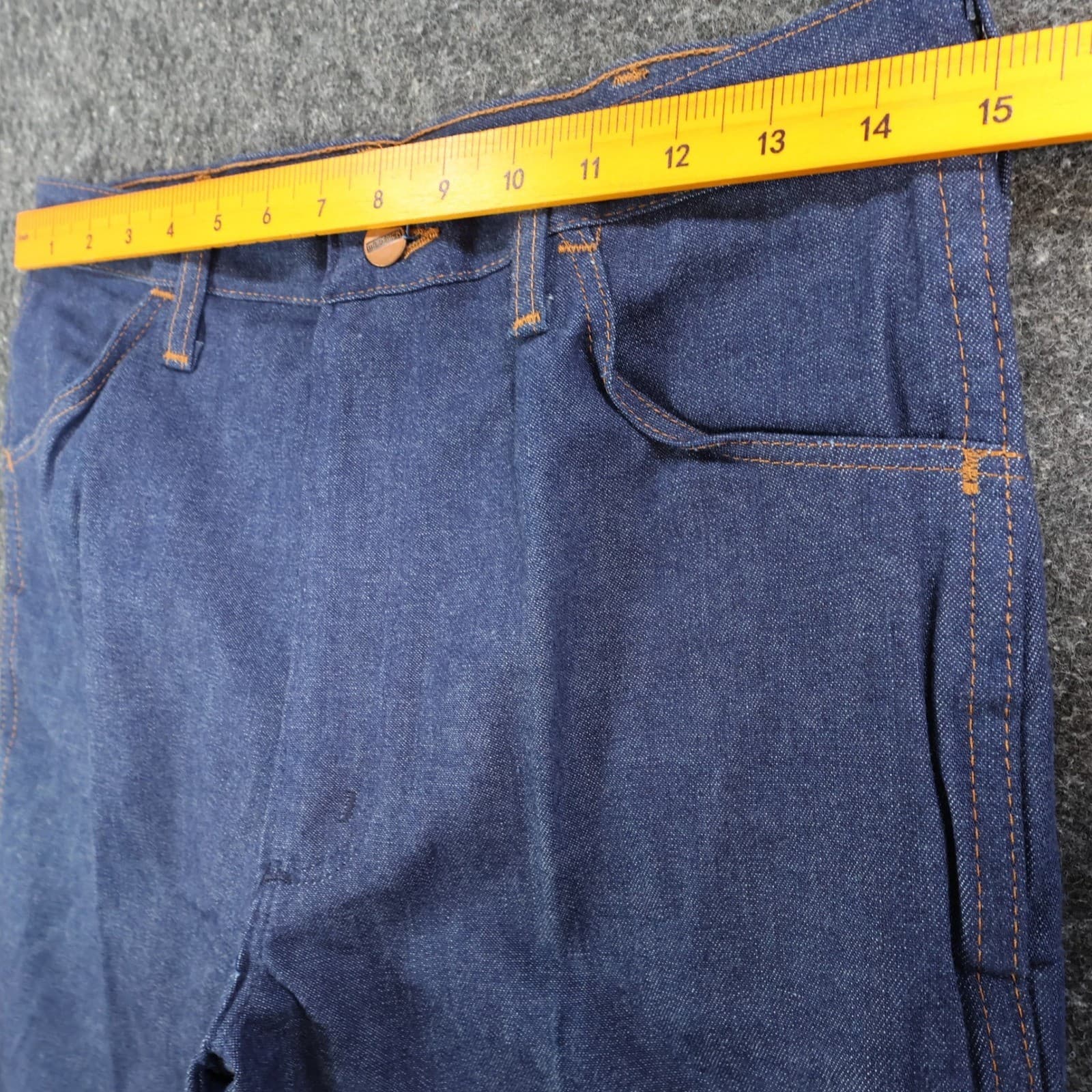 Maverick Fashion Jean Mens 32L Blue Cotton Denim Vintage 70s 80s Made in USA NOS - Thumbnail 5