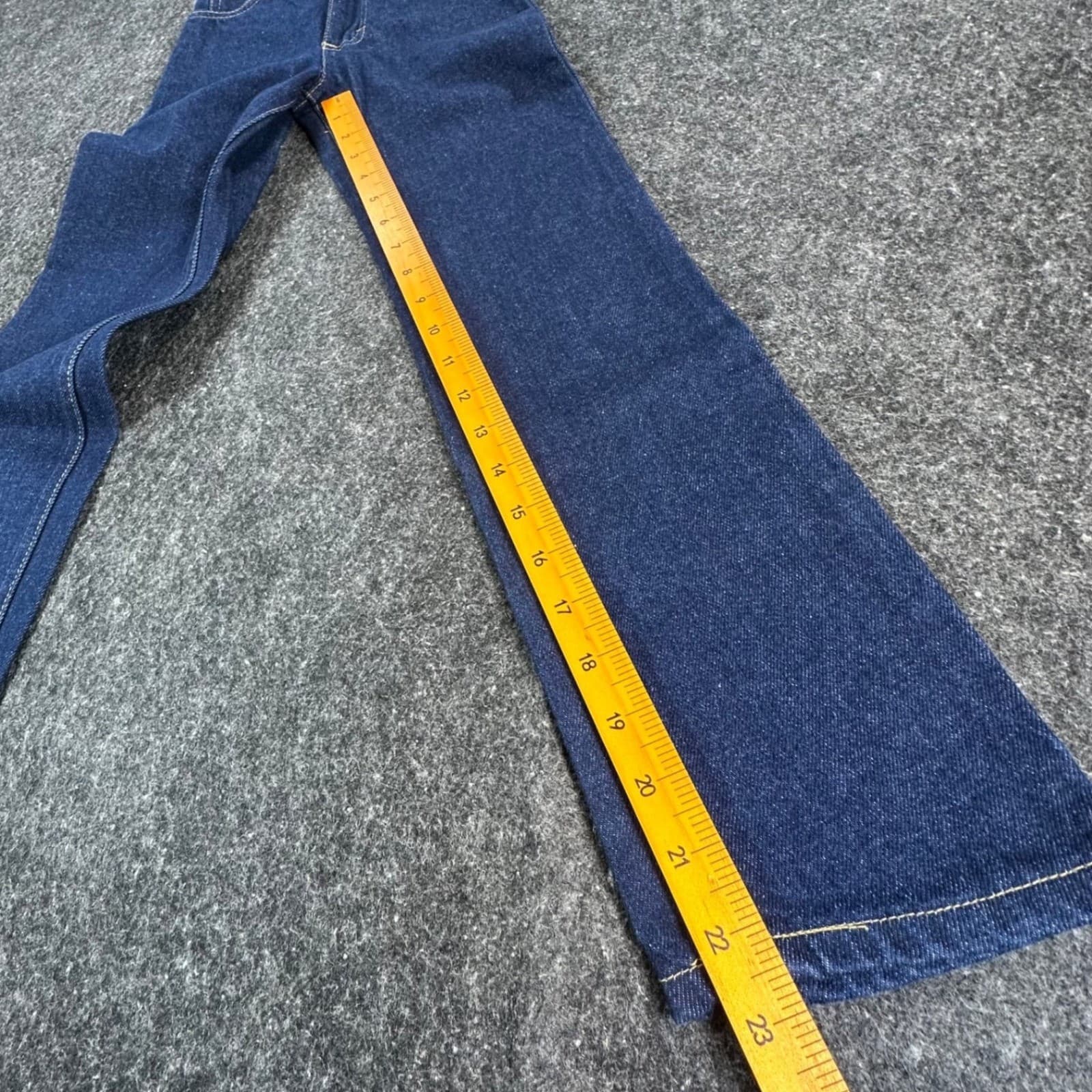 Lee Straight Leg Jeans Boys 9 Slim Blue Denim Vintage 80s 90s Made in USA NOS - Thumbnail 4