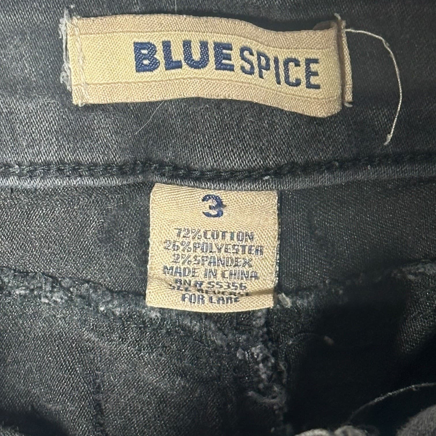 Blue Spice Womens Size 3 Black Wash Skinny Jeans Denim Pants - Thumbnail 5