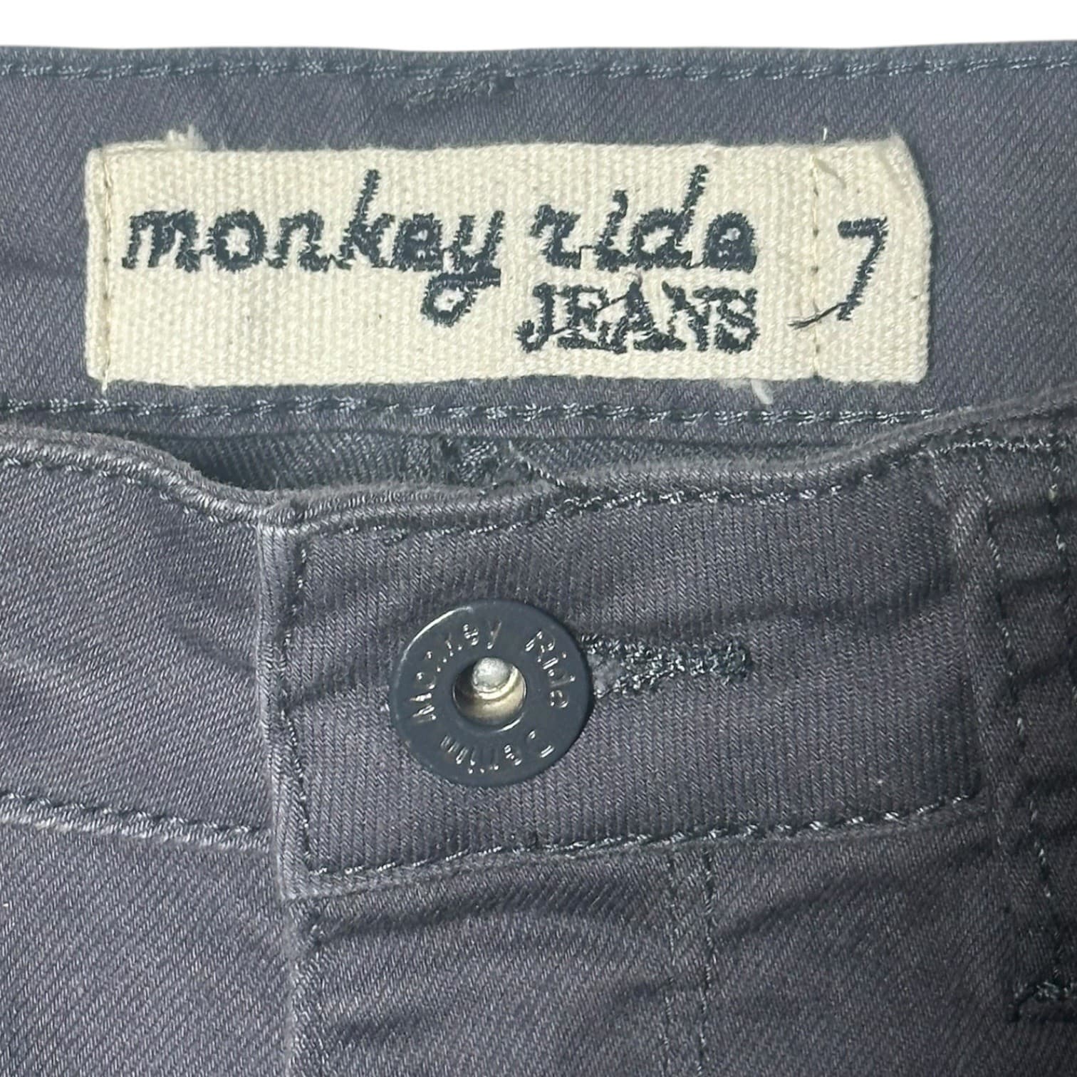 Monkey Ride Jeans Women's Size 7 Gray Distressed Bootcut Pants - Thumbnail 5