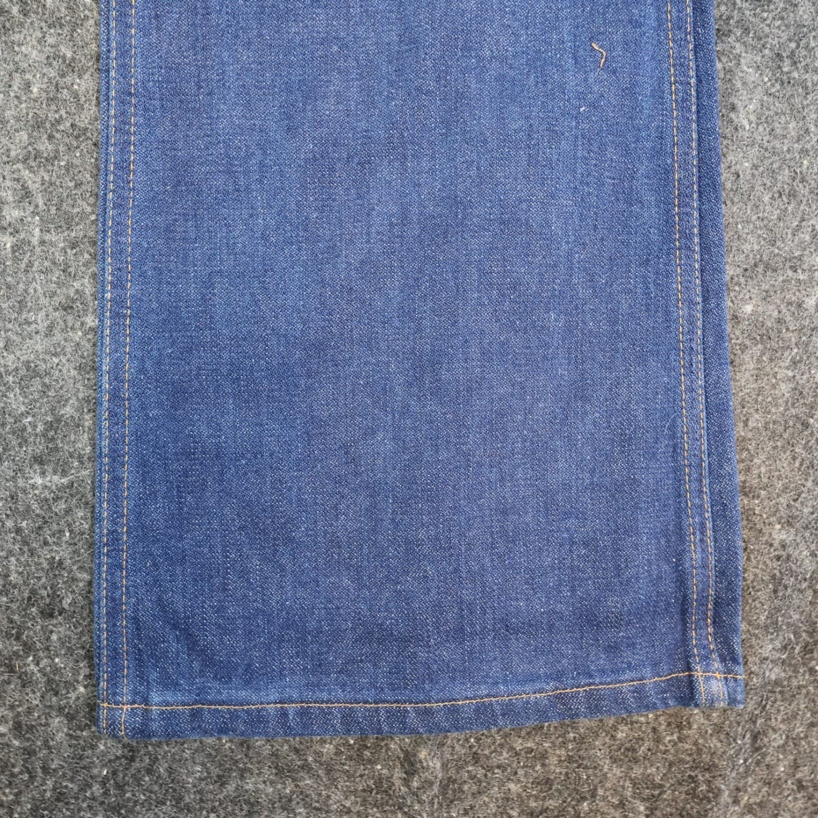 Maverick Flare Leg Jeans Mens 32XL Blue Cotton Slim Fit Vintage 70s 80s USA NOS - Thumbnail 13