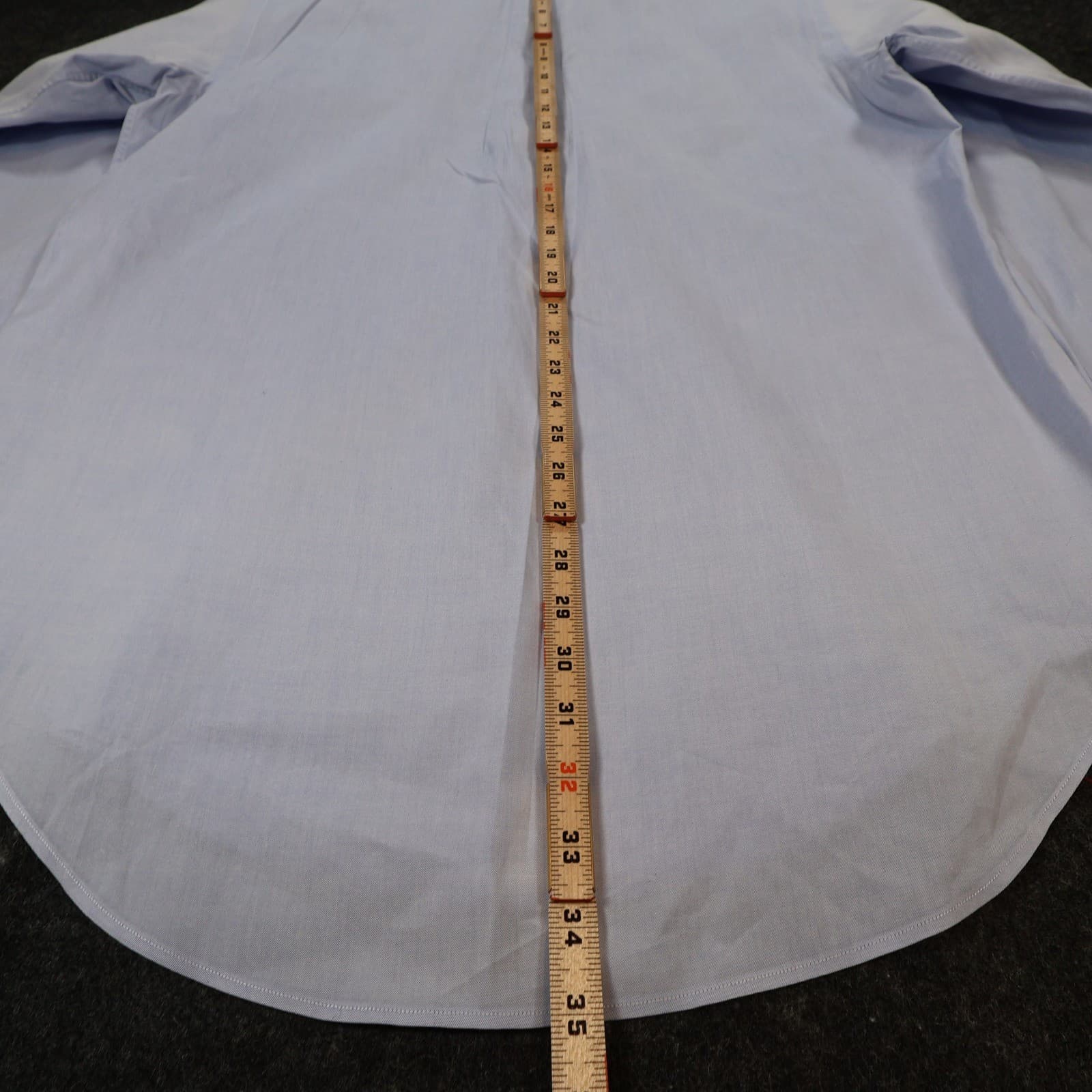 Ralph Lauren Button Down Mens 15.5 34/35 Light Blue Cotton Classic Fit Oxford - Thumbnail 5