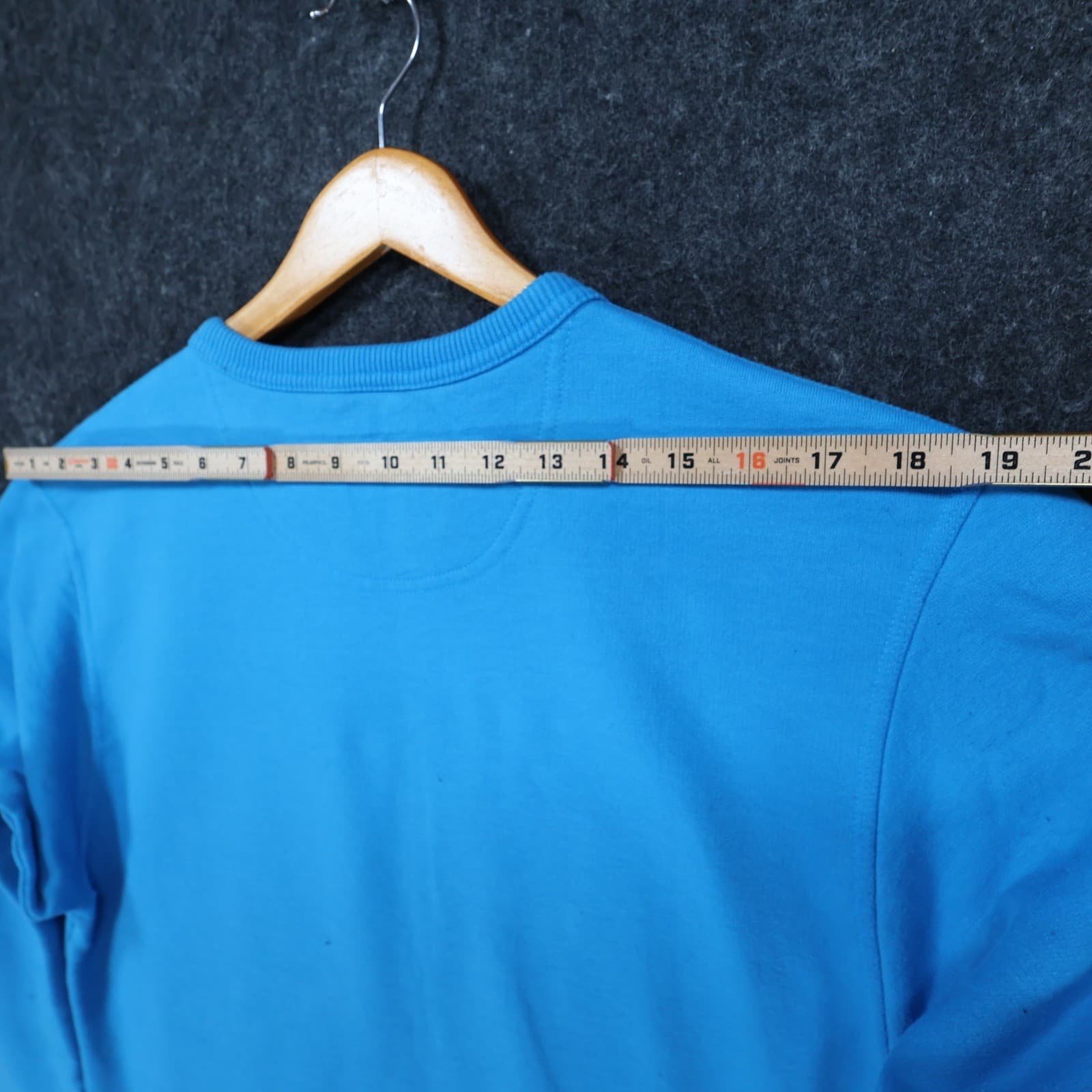 Champion Sweatshirt Mens S Blue Cotton Blend Regular Fit Script Logo Crewneck - Thumbnail 6