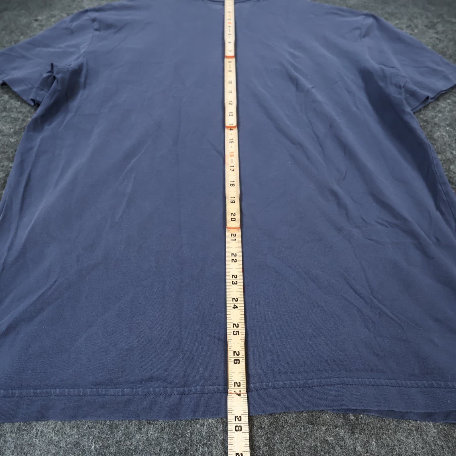 Tommy Hilfiger T-Shirt Mens Large Navy Blue Cotton Regular Fit Logo Graphic Tee - Thumbnail 5