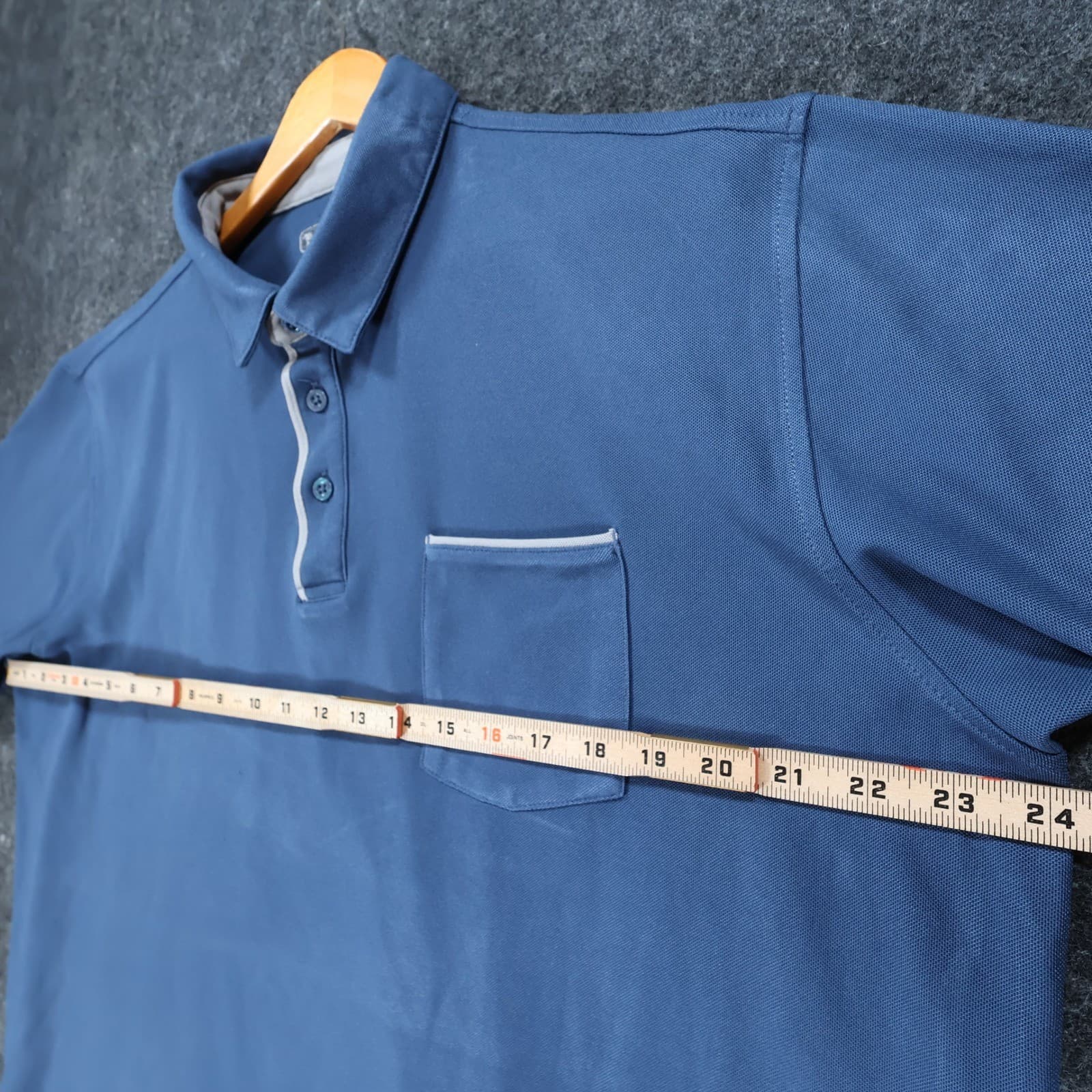 Pebble Beach Polo Shirt Mens XL Blue Polyester Dry-Luxe Performance Golf Top - Thumbnail 3