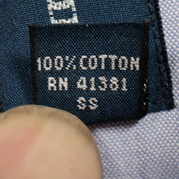 Ralph Lauren Button Down Mens 15.5 34/35 Light Blue Cotton Classic Fit Oxford - Thumbnail 8