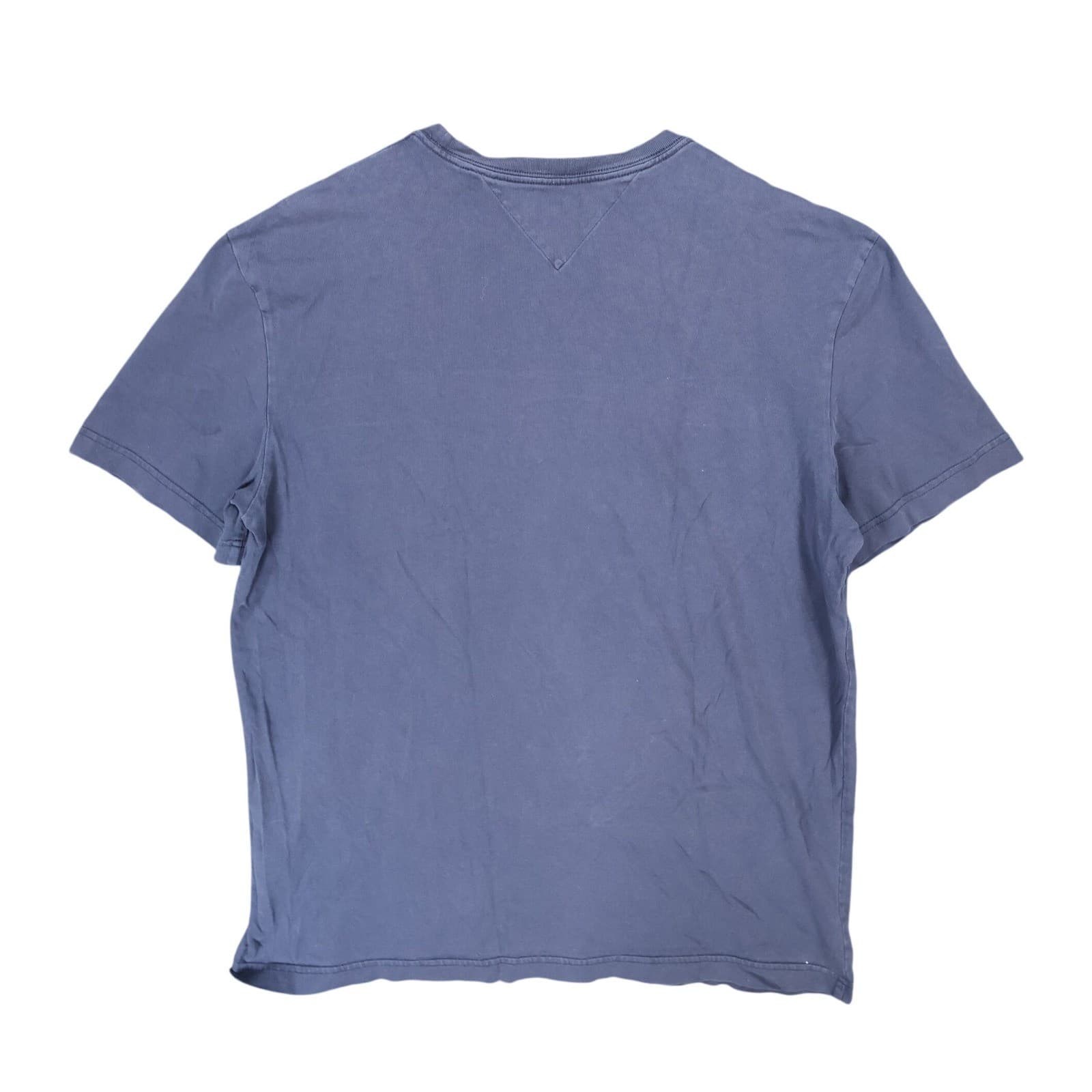 Tommy Hilfiger T-Shirt Mens Large Navy Blue Cotton Regular Fit Logo Graphic Tee - Thumbnail 2