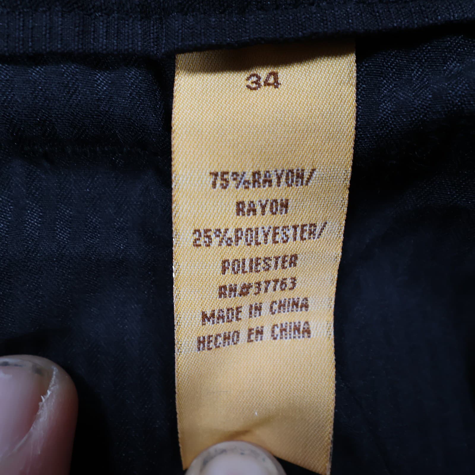 The Havanera Co Shorts Mens 34 Black Rayon Polyester Pleated Casual Tropical - Thumbnail 7