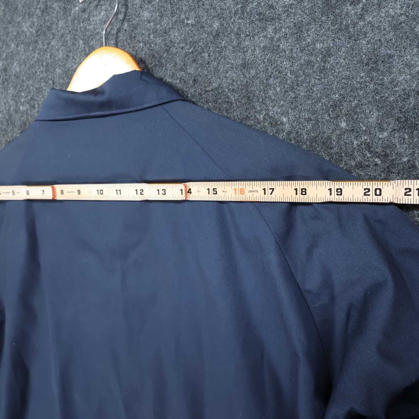 Oakbrook Sportswear Harrington Jacket Mens 46 Long Navy Blue Perma-Prest Vintage - Thumbnail 7