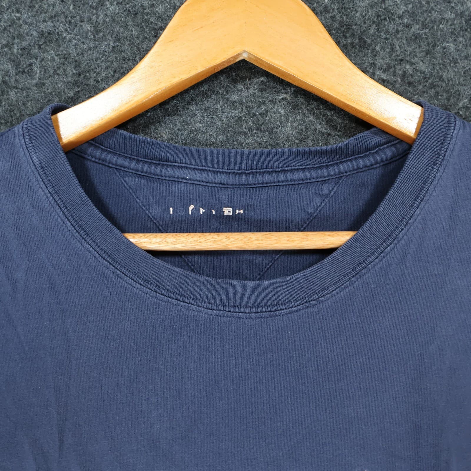 Tommy Hilfiger T-Shirt Mens Large Navy Blue Cotton Regular Fit Logo Graphic Tee - Thumbnail 9