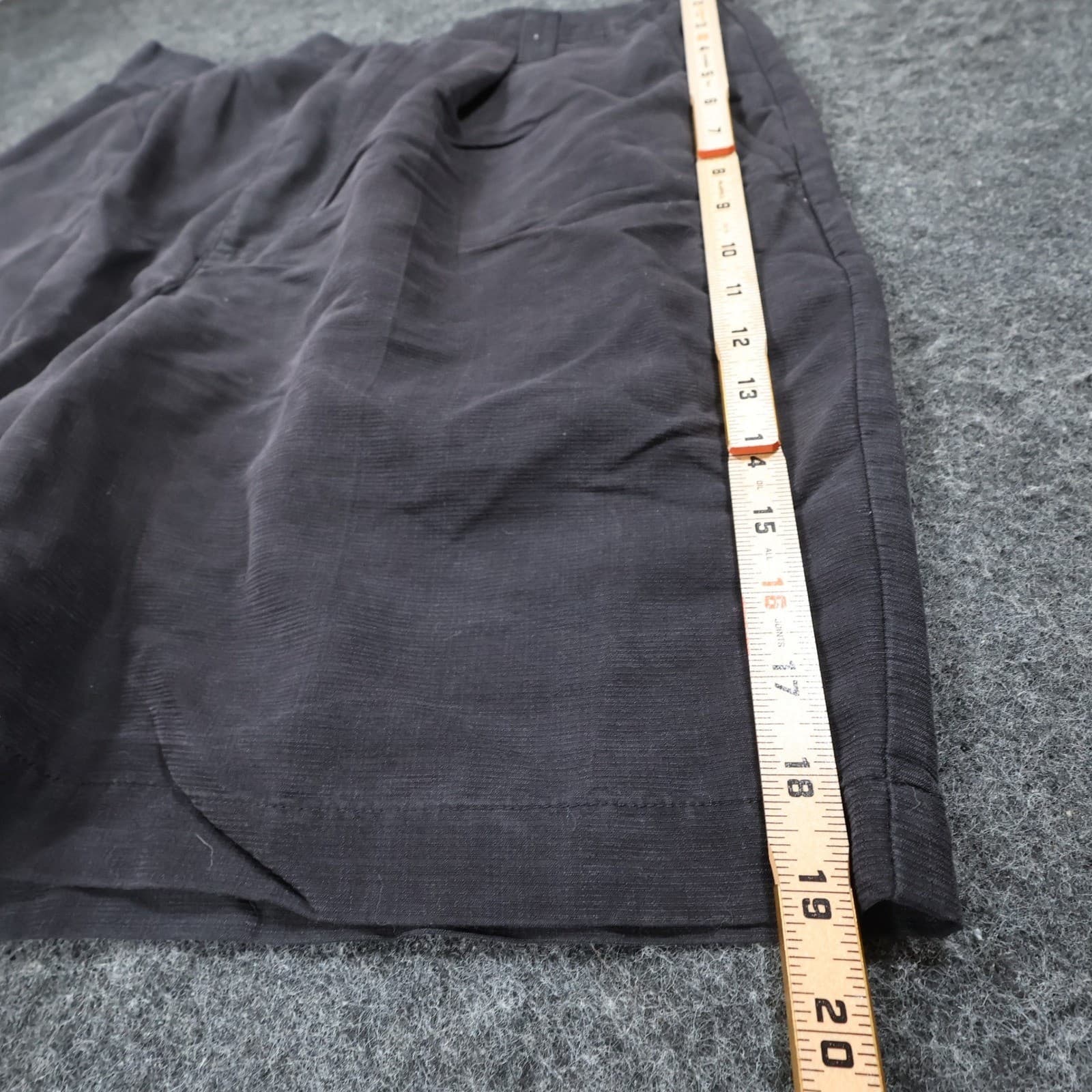 The Havanera Co Shorts Mens 34 Black Rayon Polyester Pleated Casual Tropical - Thumbnail 3
