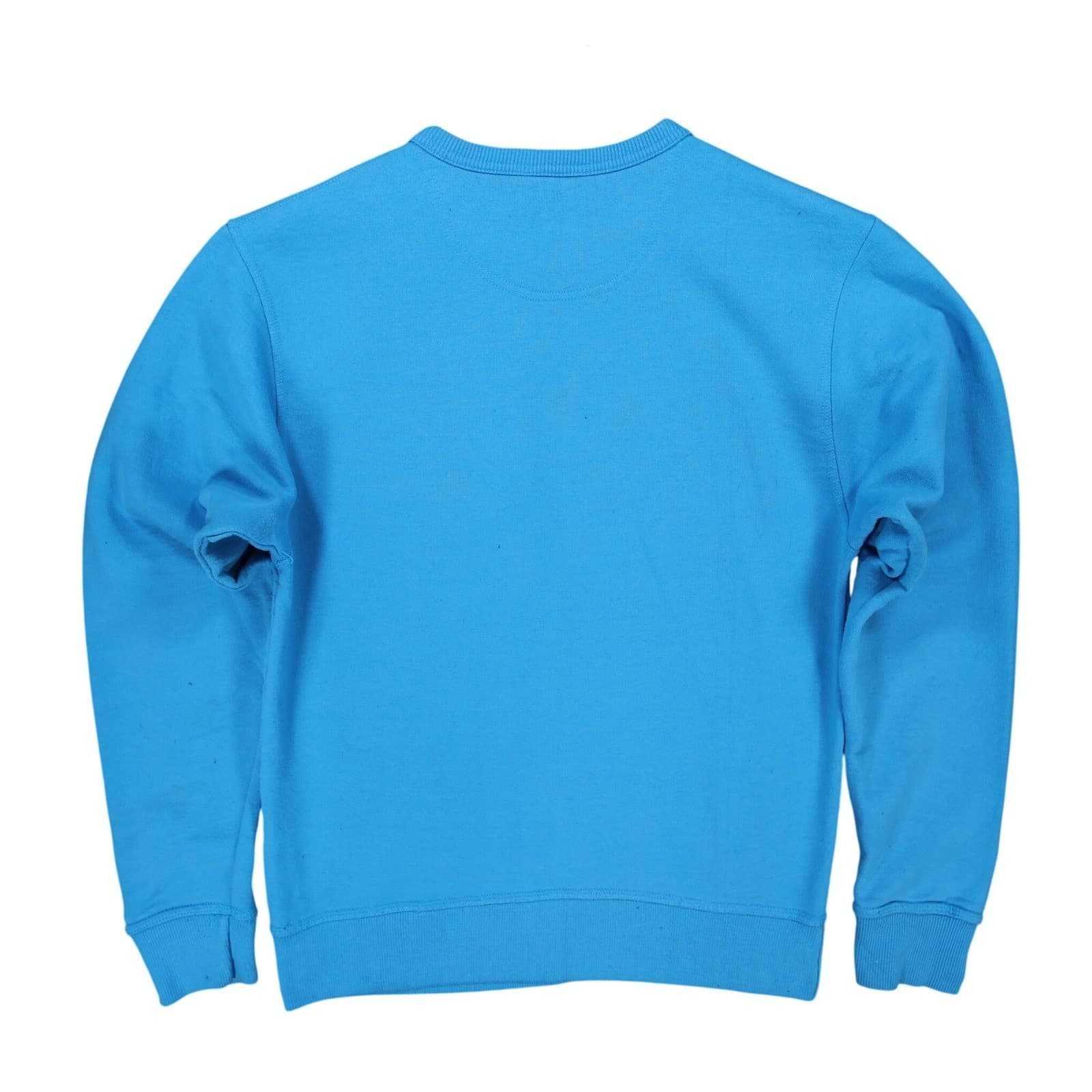 Champion Sweatshirt Mens S Blue Cotton Blend Regular Fit Script Logo Crewneck - Thumbnail 2