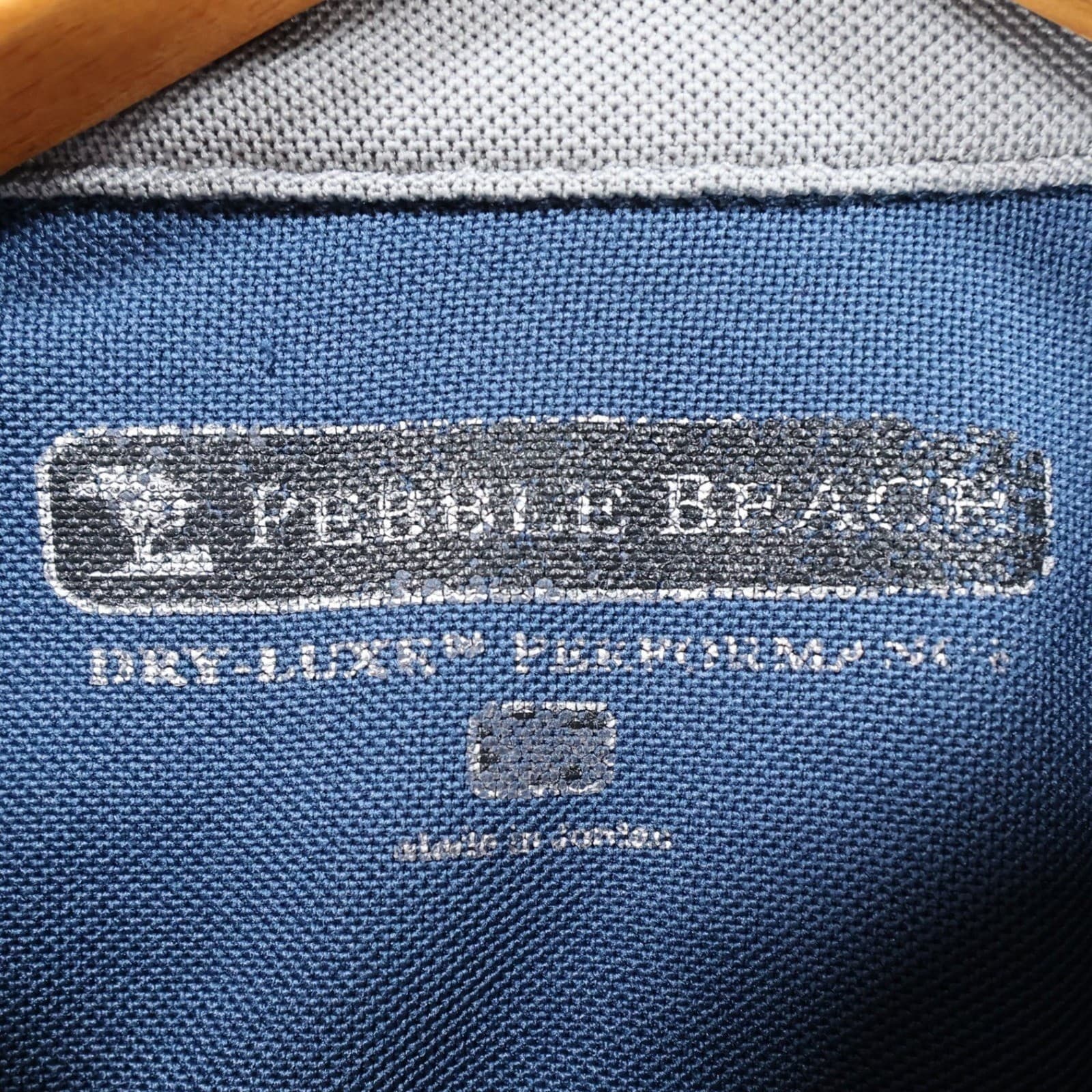 Pebble Beach Polo Shirt Mens XL Blue Polyester Dry-Luxe Performance Golf Top - Thumbnail 7