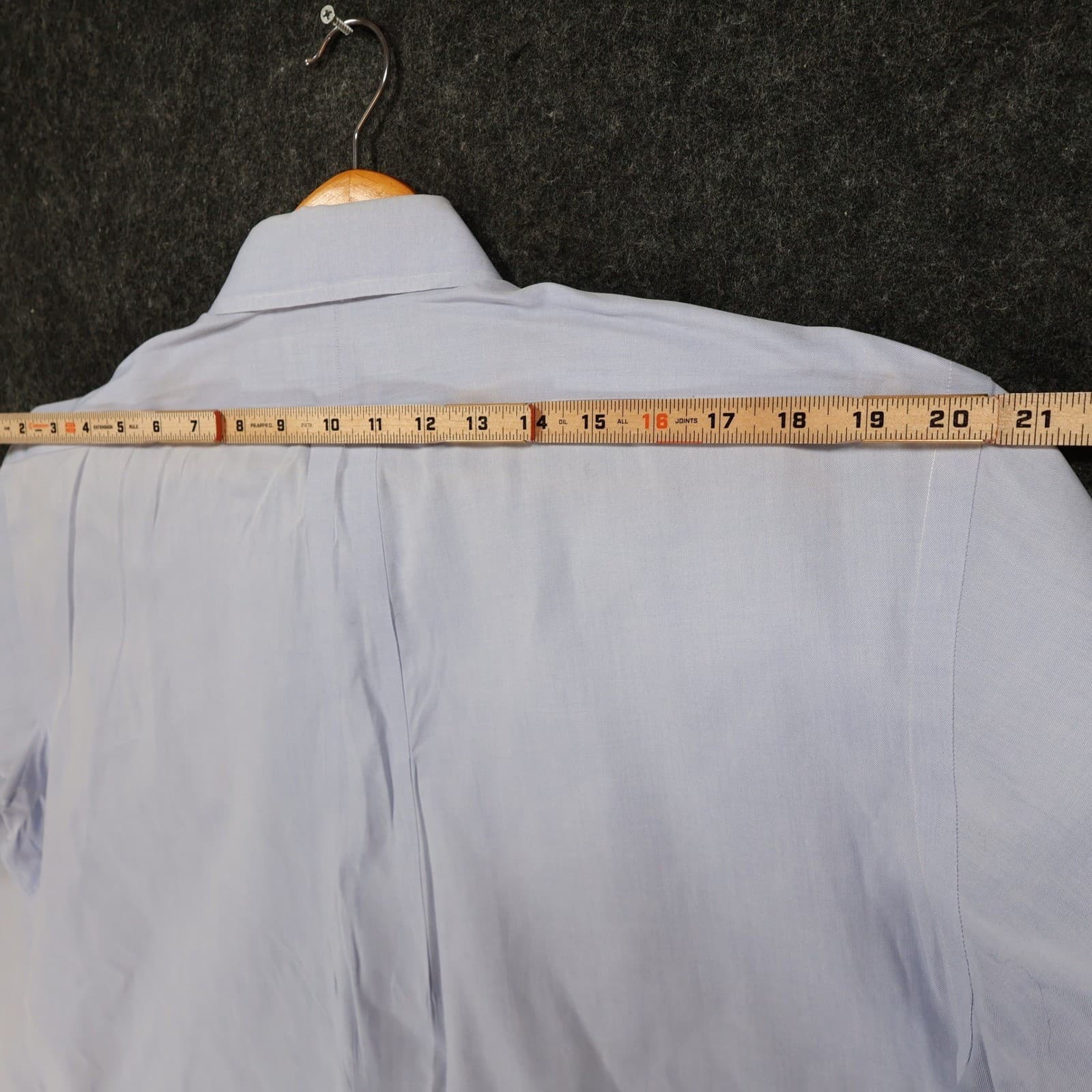 Ralph Lauren Button Down Mens 15.5 34/35 Light Blue Cotton Classic Fit Oxford - Thumbnail 6