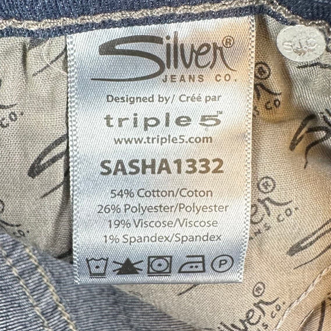 Silver Jeans Co Sasha Skinny Jeans Girls 12 Blue Cotton Blend Mid Rise New - Thumbnail 9