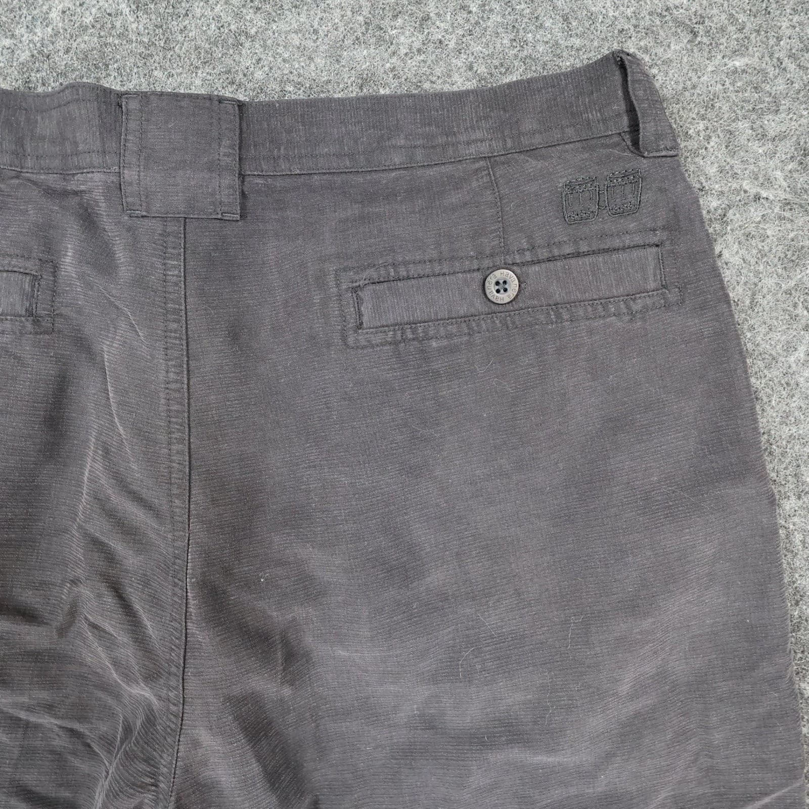 The Havanera Co Shorts Mens 34 Black Rayon Polyester Pleated Casual Tropical - Thumbnail 9