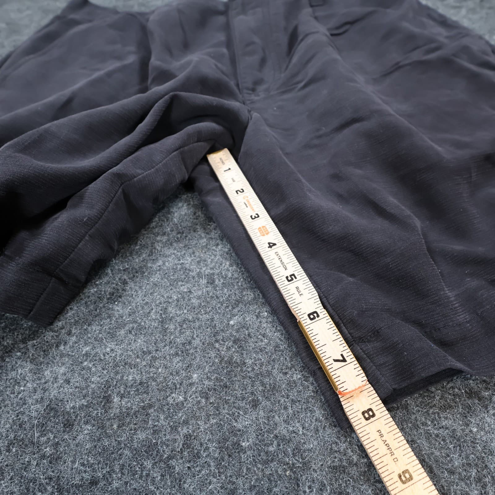 The Havanera Co Shorts Mens 34 Black Rayon Polyester Pleated Casual Tropical - Thumbnail 4