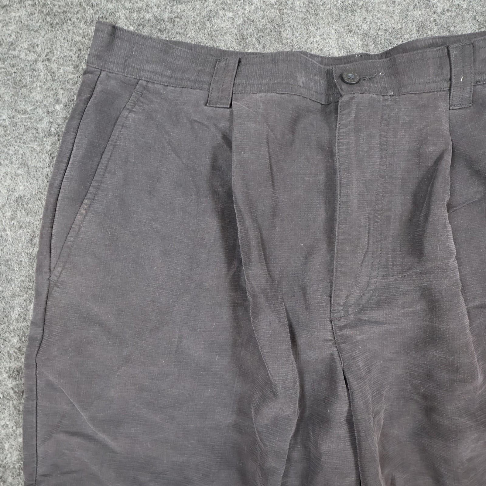 The Havanera Co Shorts Mens 34 Black Rayon Polyester Pleated Casual Tropical - Thumbnail 8