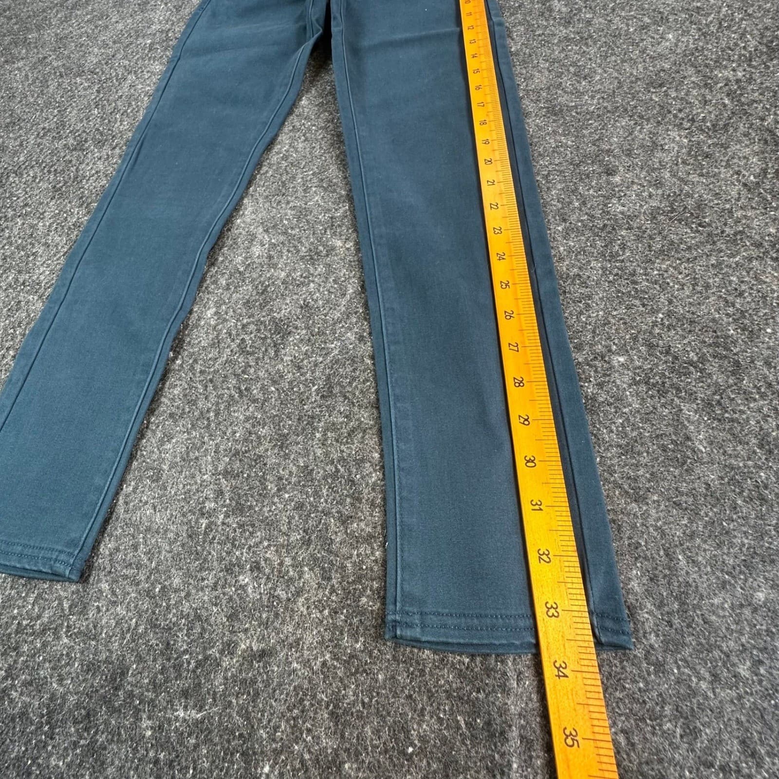 Levi's Sateen Legging Girls 12 Regular Teal Cotton Spandex Slim Stretch NOS - Thumbnail 3