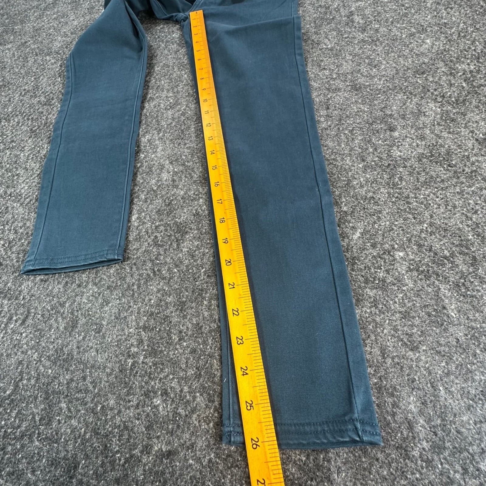 Levi's Sateen Legging Girls 12 Regular Teal Cotton Spandex Slim Stretch NOS - Thumbnail 4