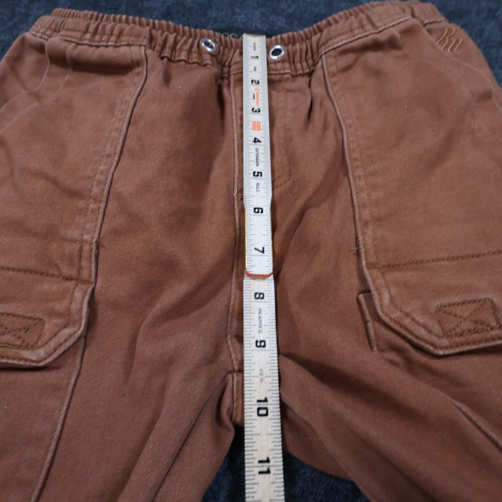 Rocawear Cargo Jogger Pants Boys L 14/16 Brown Cotton Stretch Utility Streetwear - Thumbnail 5