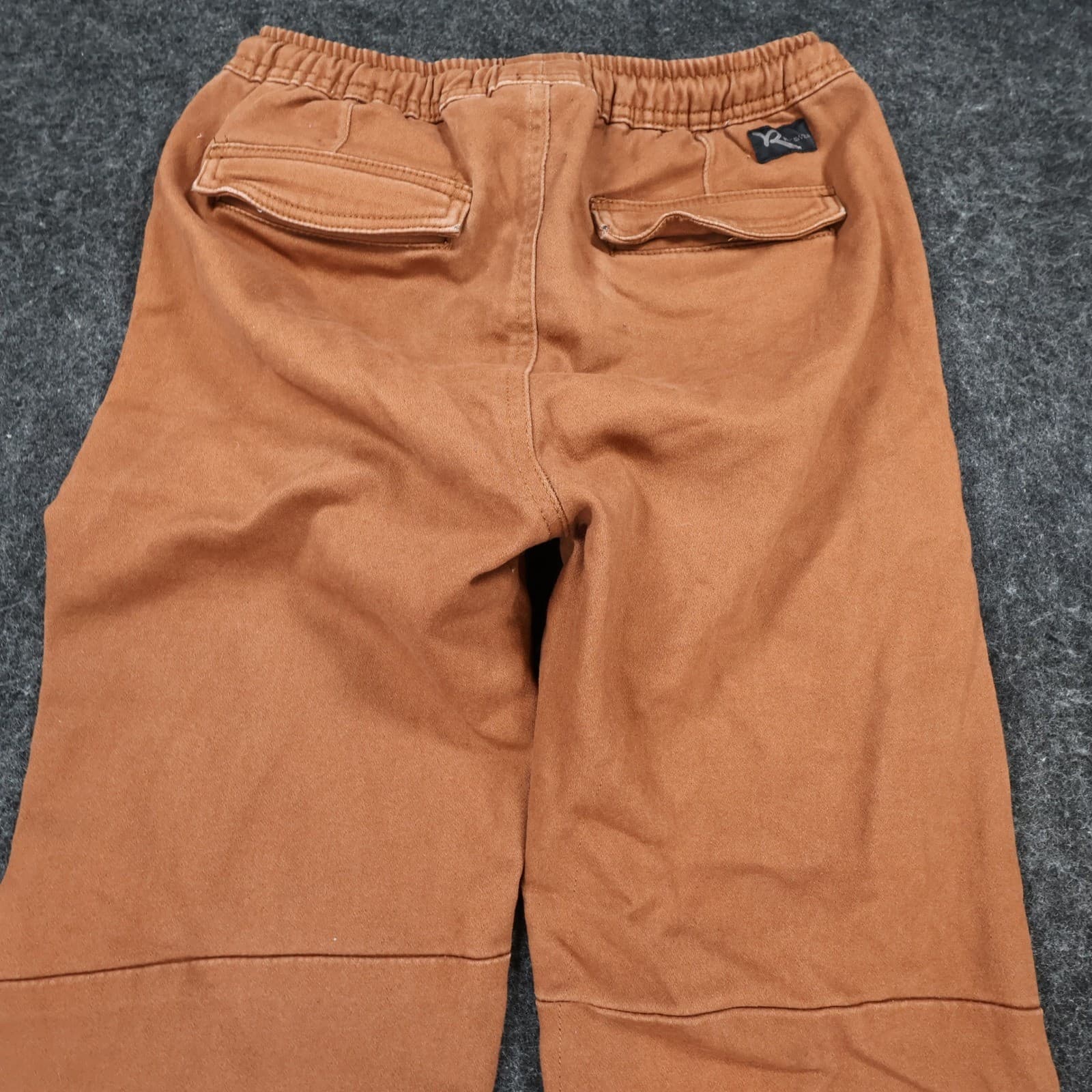Rocawear Cargo Jogger Pants Boys L 14/16 Brown Cotton Stretch Utility Streetwear - Thumbnail 9